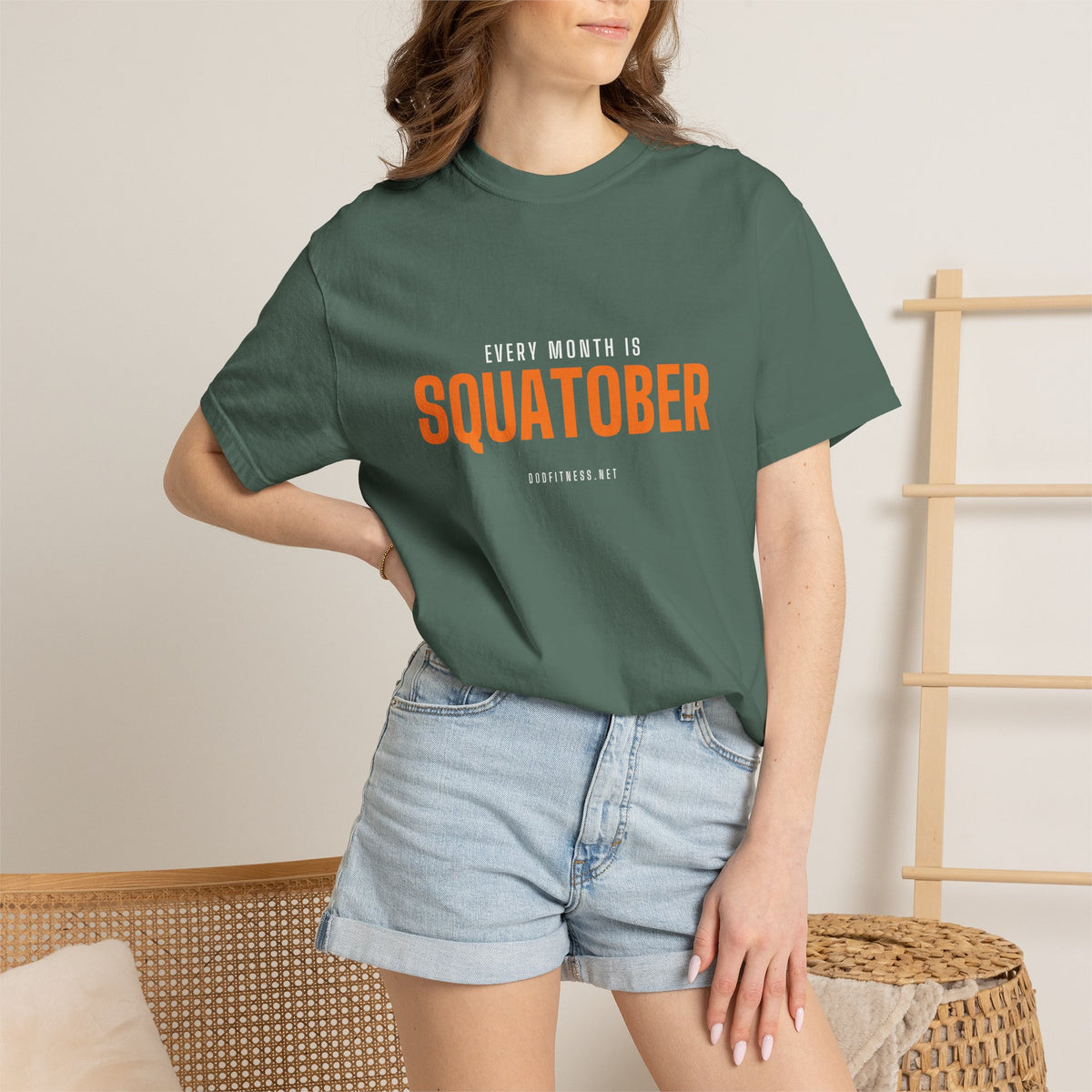 Squatober men's tee - funny gym shirt by DoD Fitness