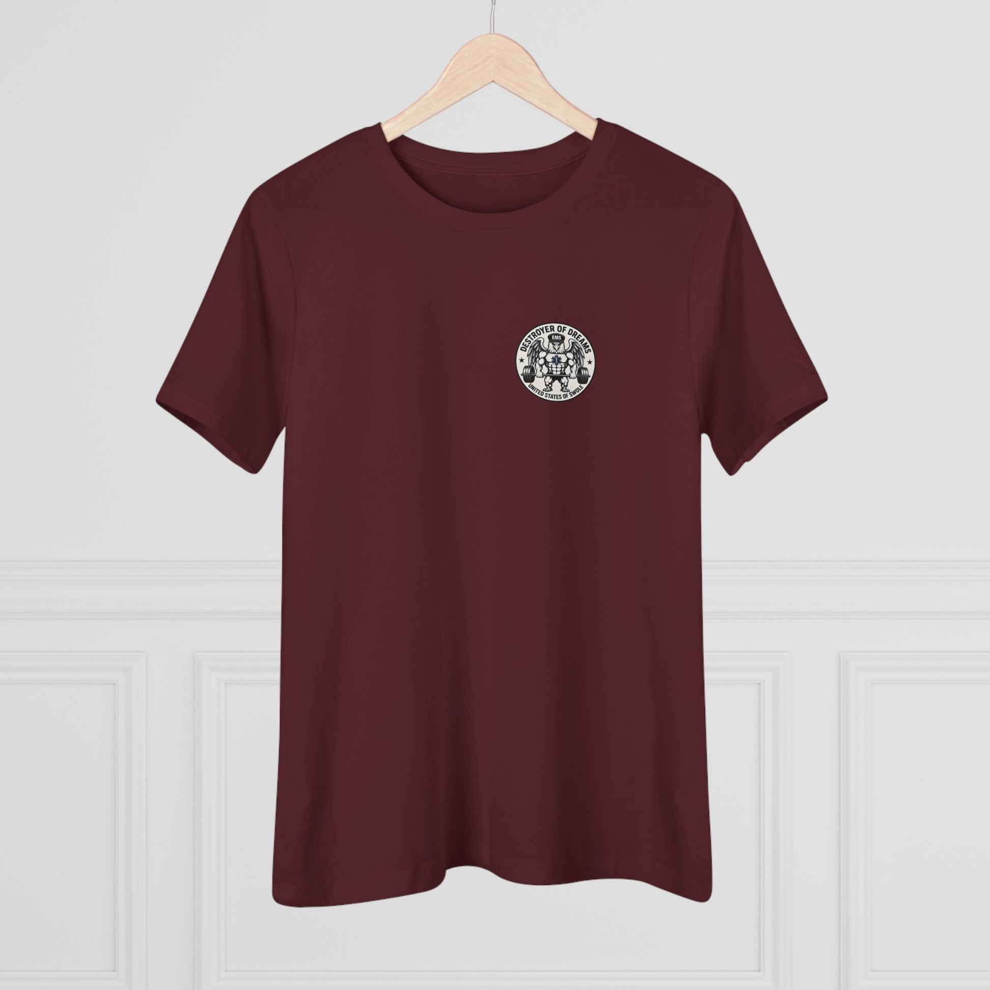 Thin Green Line women's tee - funny gym shirt by DoD Fitness