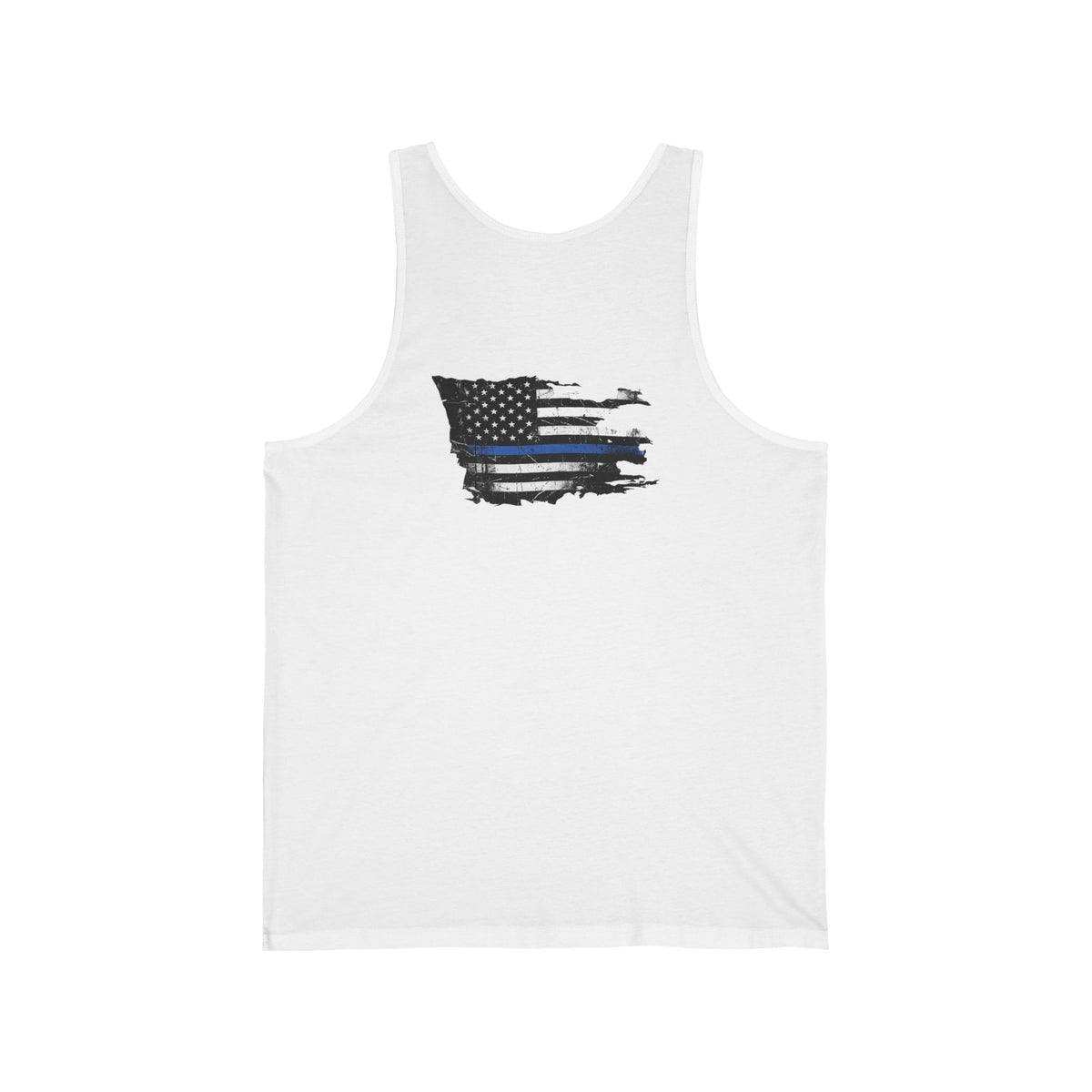 Thin Blue Line men's tank - funny gym shirt by DoD Fitness