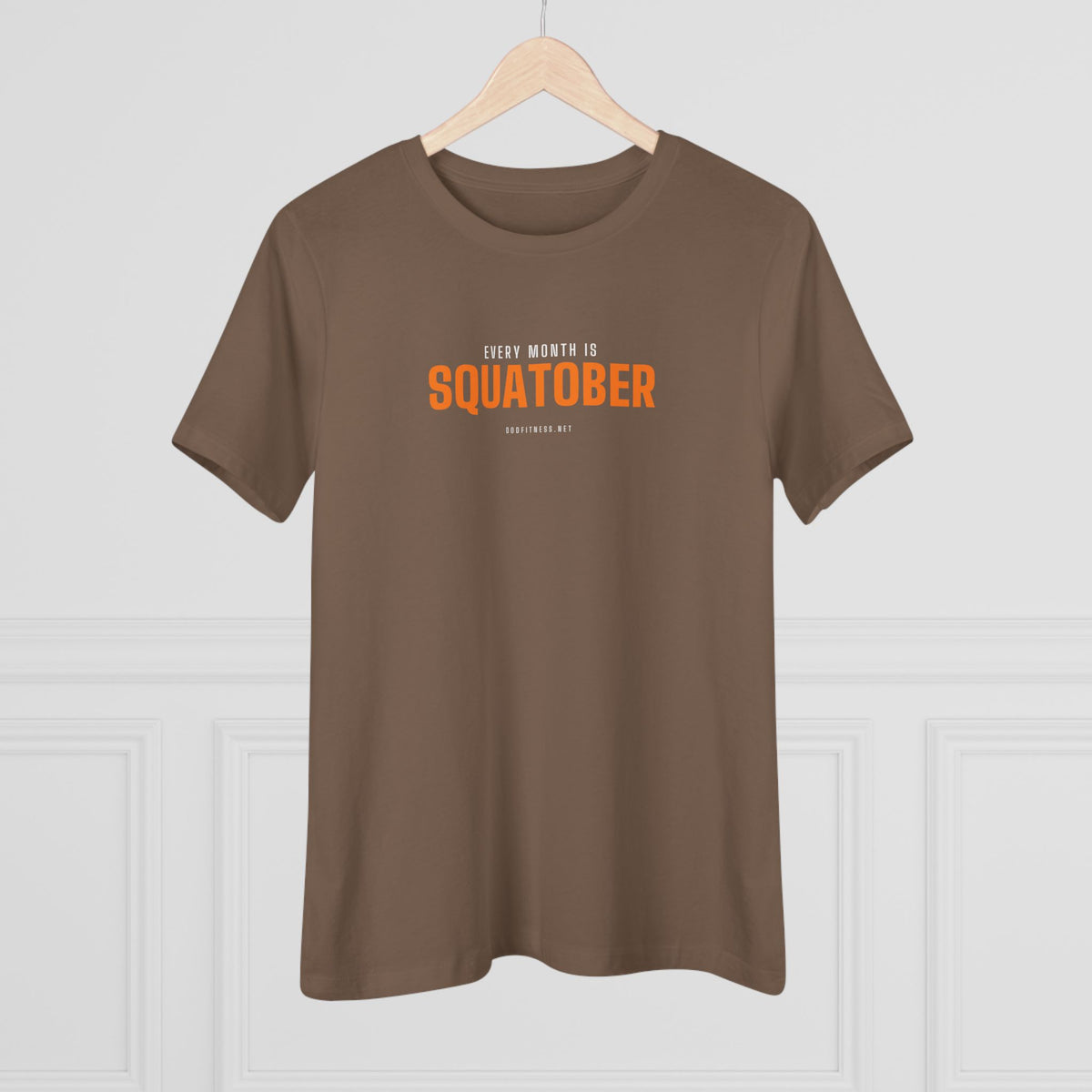 Squatober women's tee - funny gym shirt by DoD Fitness