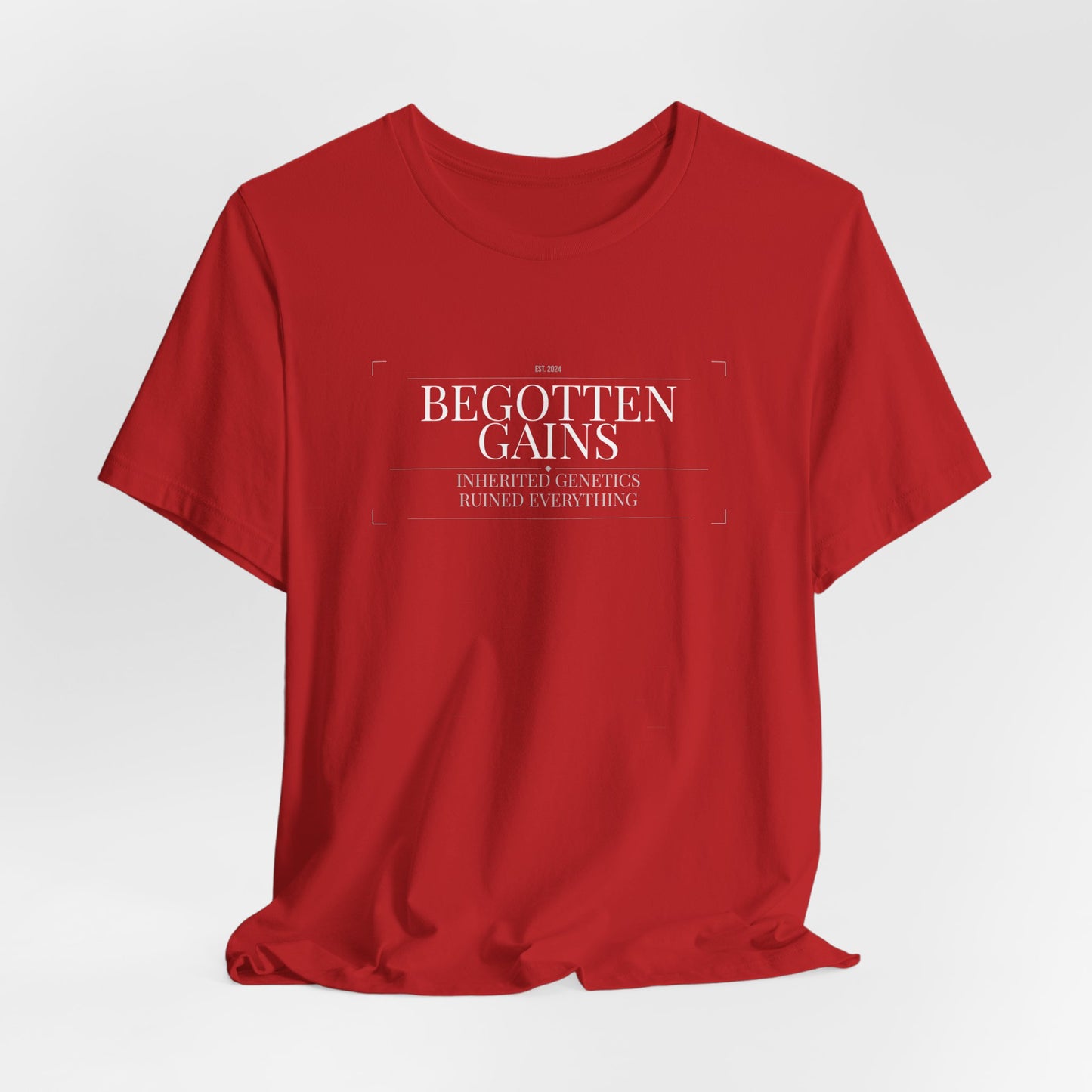 Begotten Gains - Iron Devotion men's tee - funny gym shirt by DoD Fitness