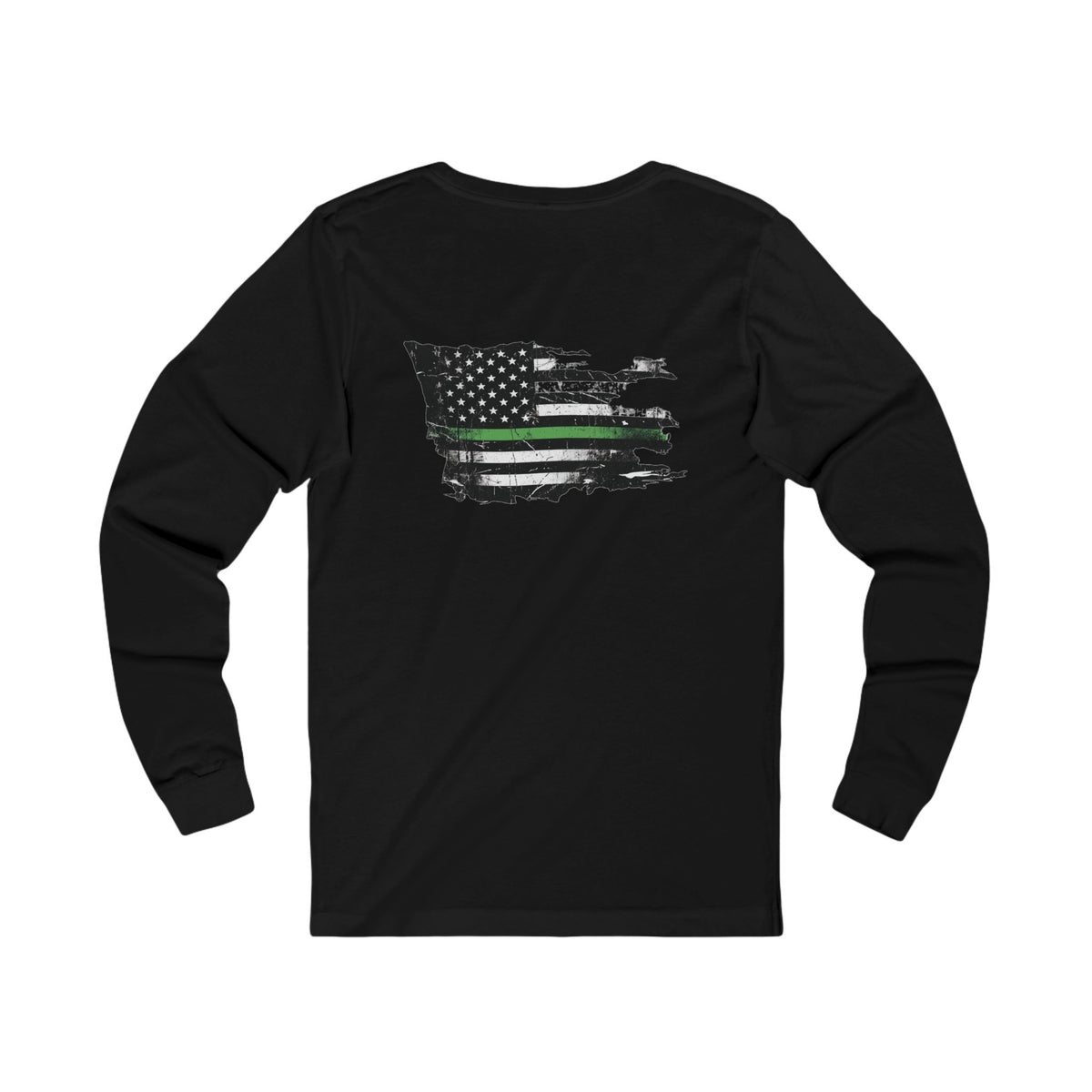 Thin Green Line long sleeve - funny gym shirt by DoD Fitness