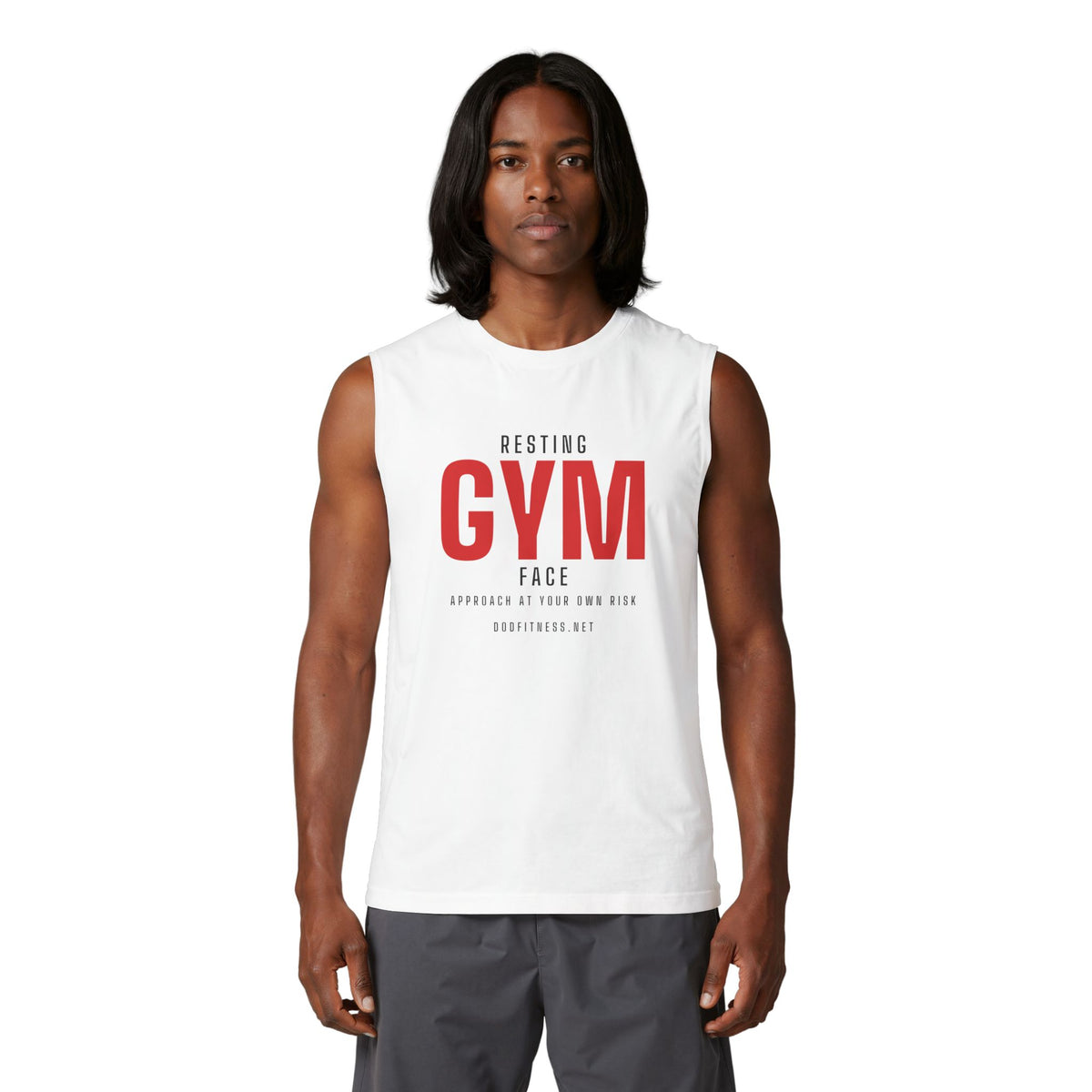 DoD Fitness - Resting Gym Face Stringer Tank