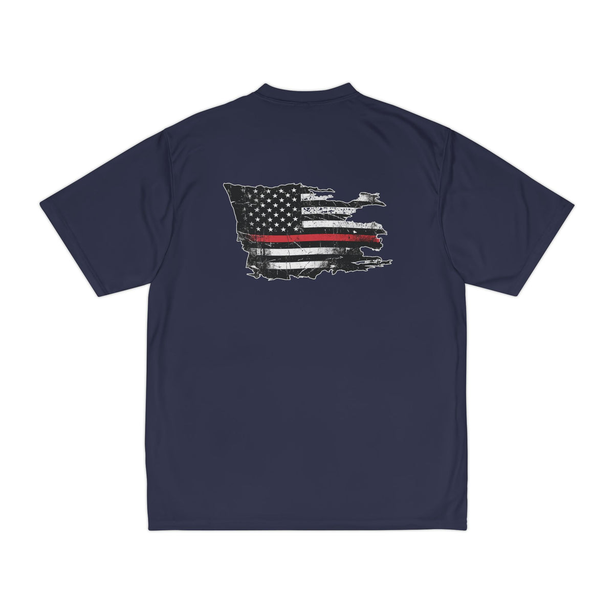 Thin Red Line moisture wicking shirt - funny gym shirt by DoD Fitness