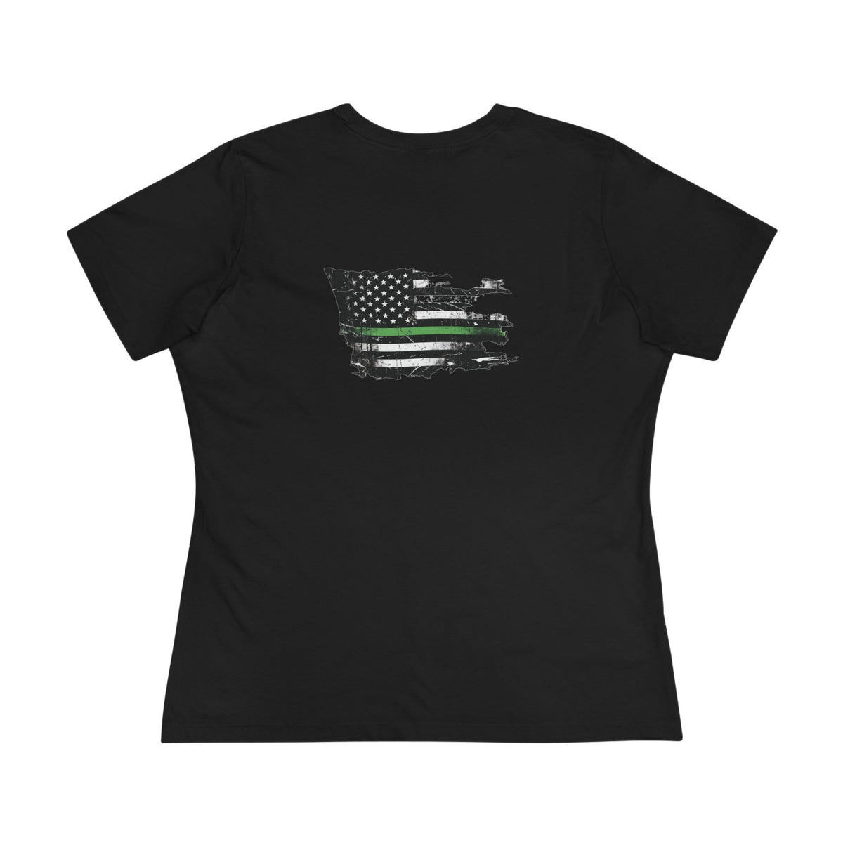 Thin Green Line women's tee - funny gym shirt by DoD Fitness