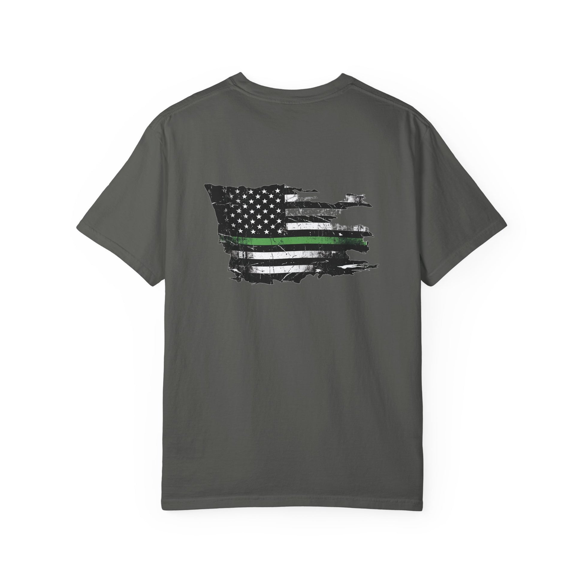 Thin Green Line men's tee - funny gym shirt by DoD Fitness
