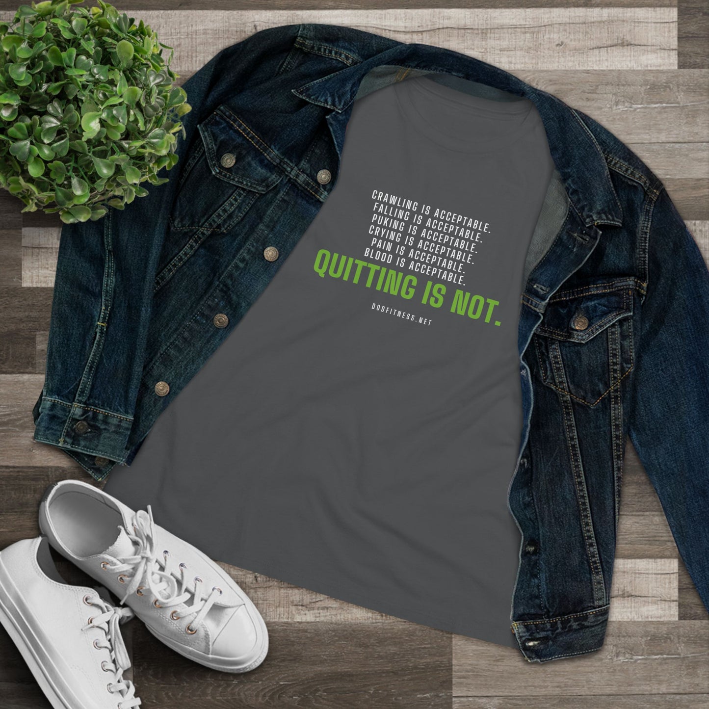 DoD Fitness - Quitting Is Not Women's Tee