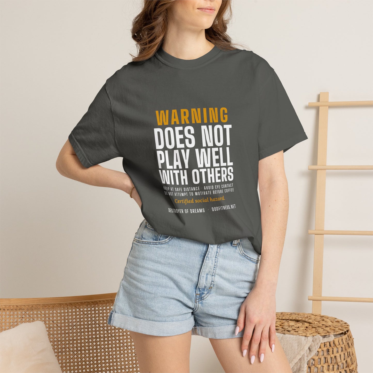 DoD Fitness - Warning Label Men's Tee
