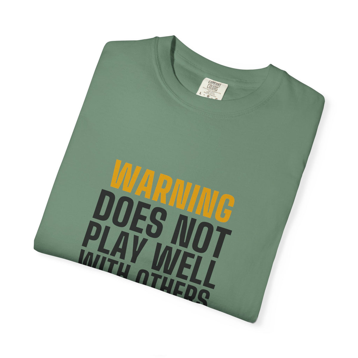 Warning Label men's tee - funny gym shirt by DoD Fitness