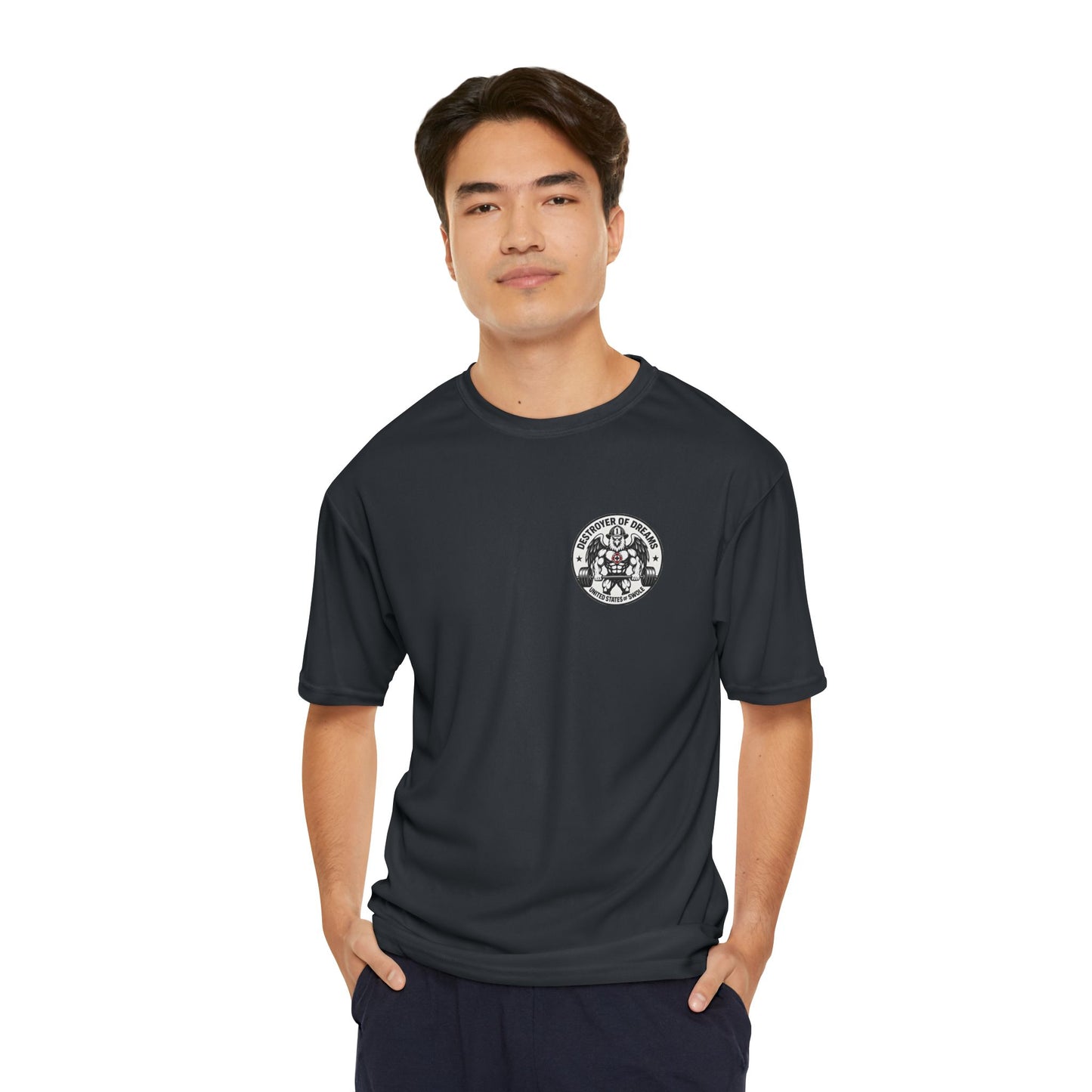 Thin Red Line moisture wicking shirt - funny gym shirt by DoD Fitness
