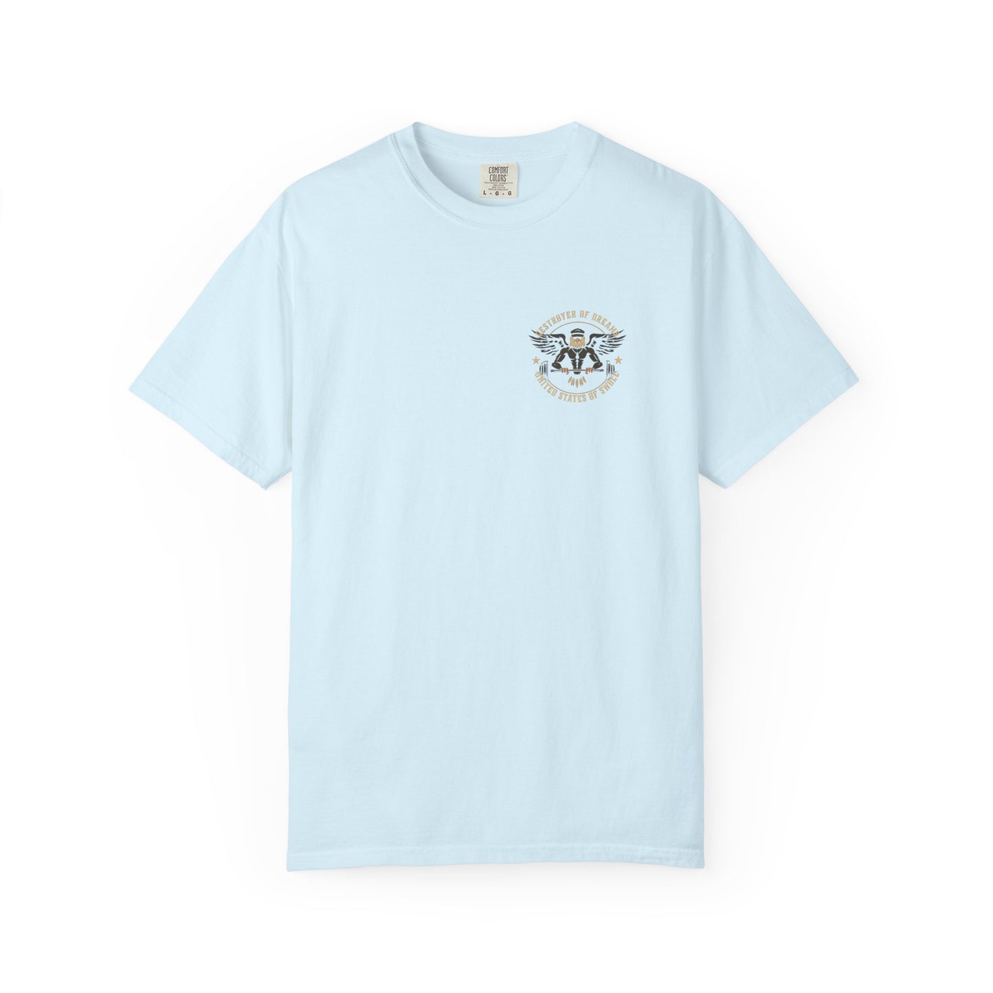 United We Serve - Military men's tee in Chambray - funny gym shirt by DoD Fitness
