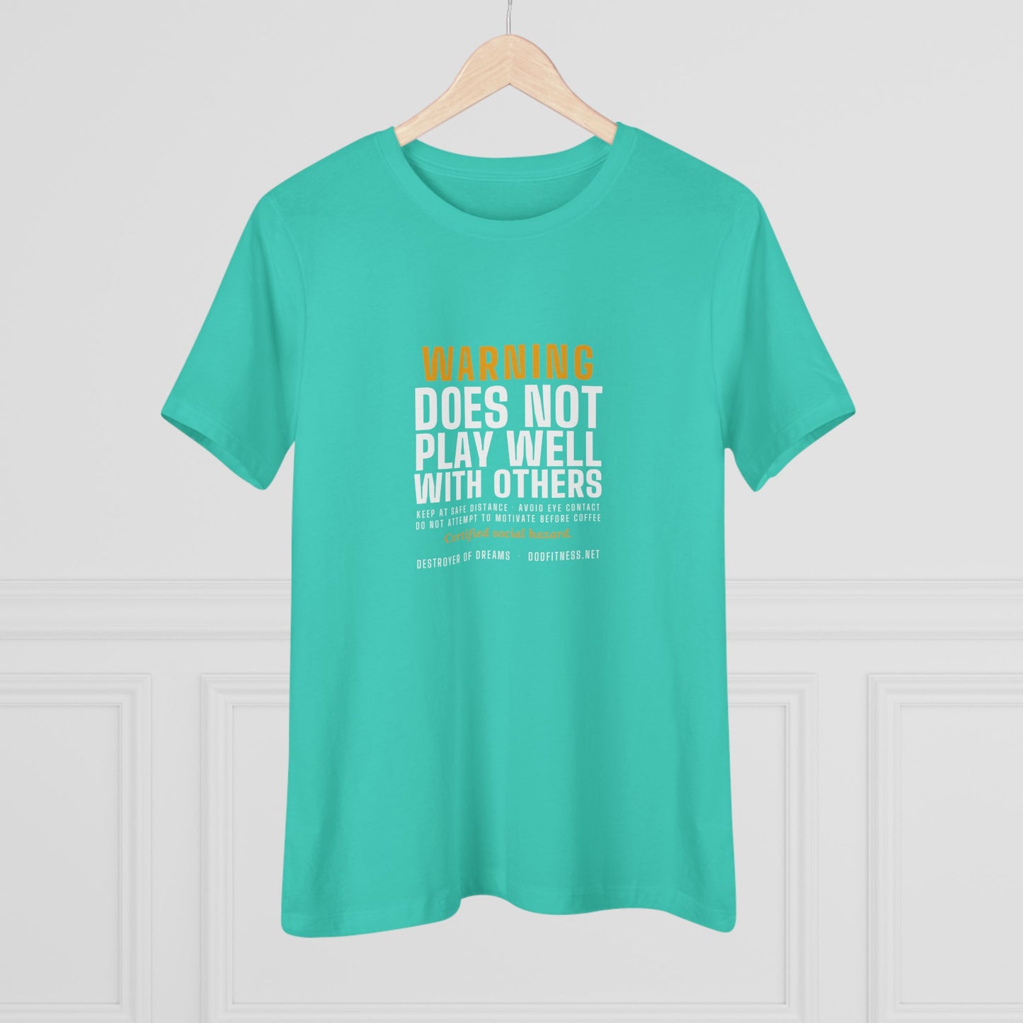 DoD Fitness - Warning Label Women's Tee