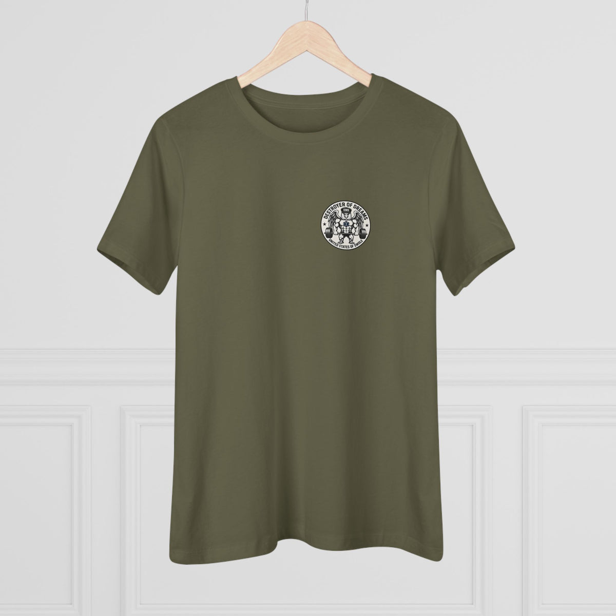 Thin Green Line women's tee - funny gym shirt by DoD Fitness