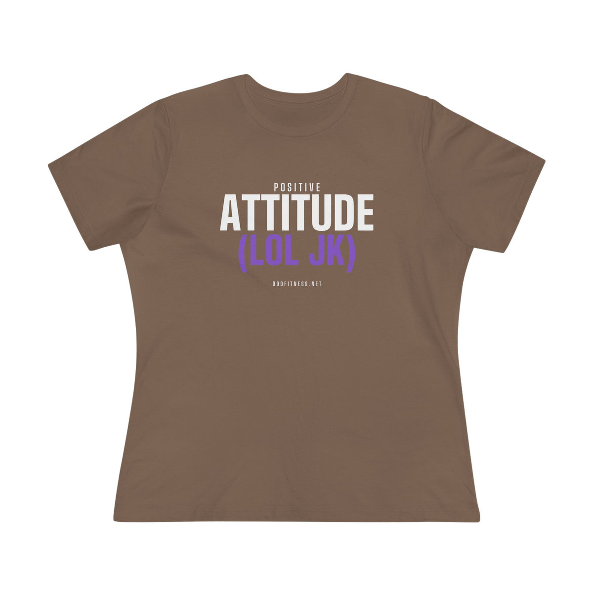 Attitude women's tee - funny gym shirt by DoD Fitness