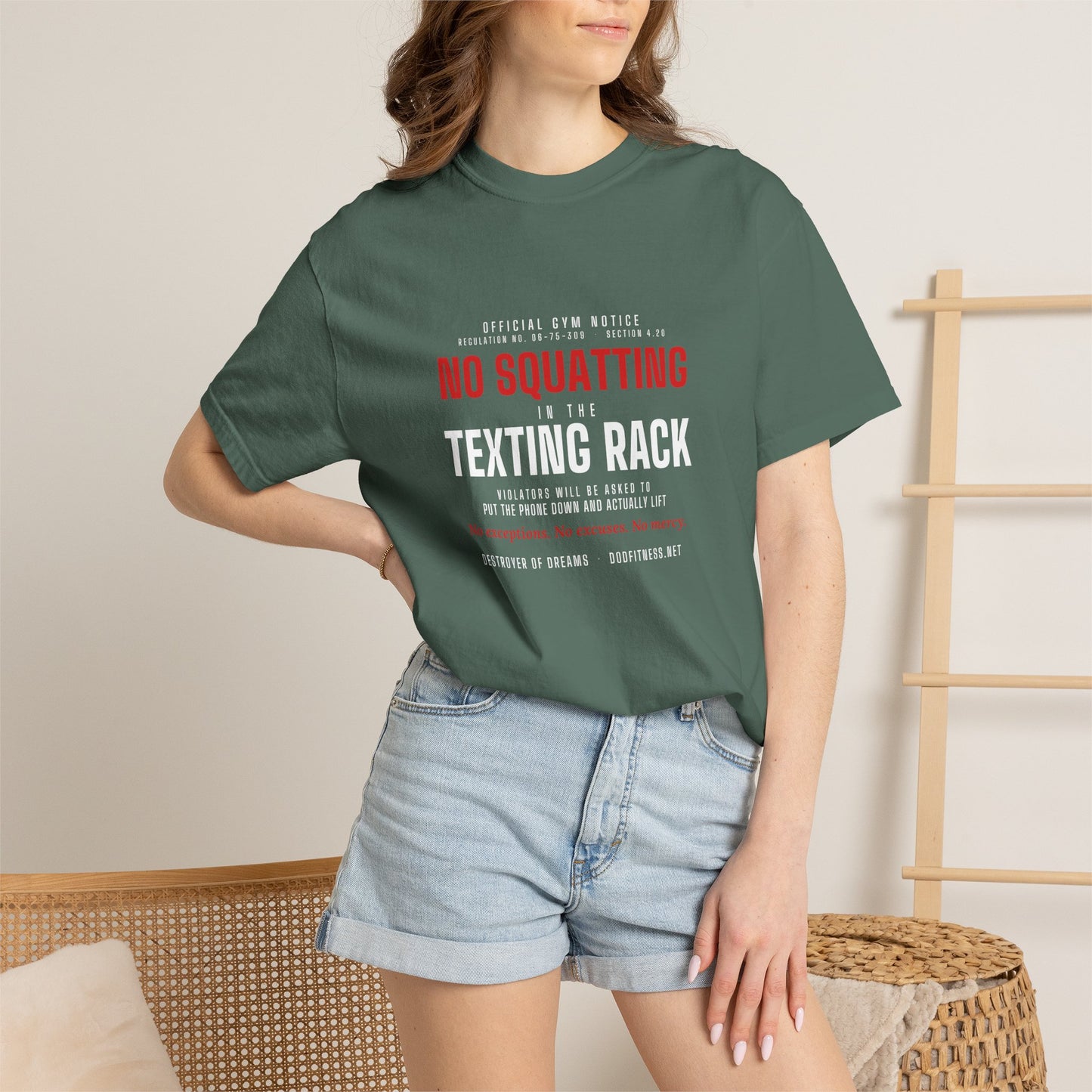 DoD Fitness - No Squatting Texting Rack Men's Tee