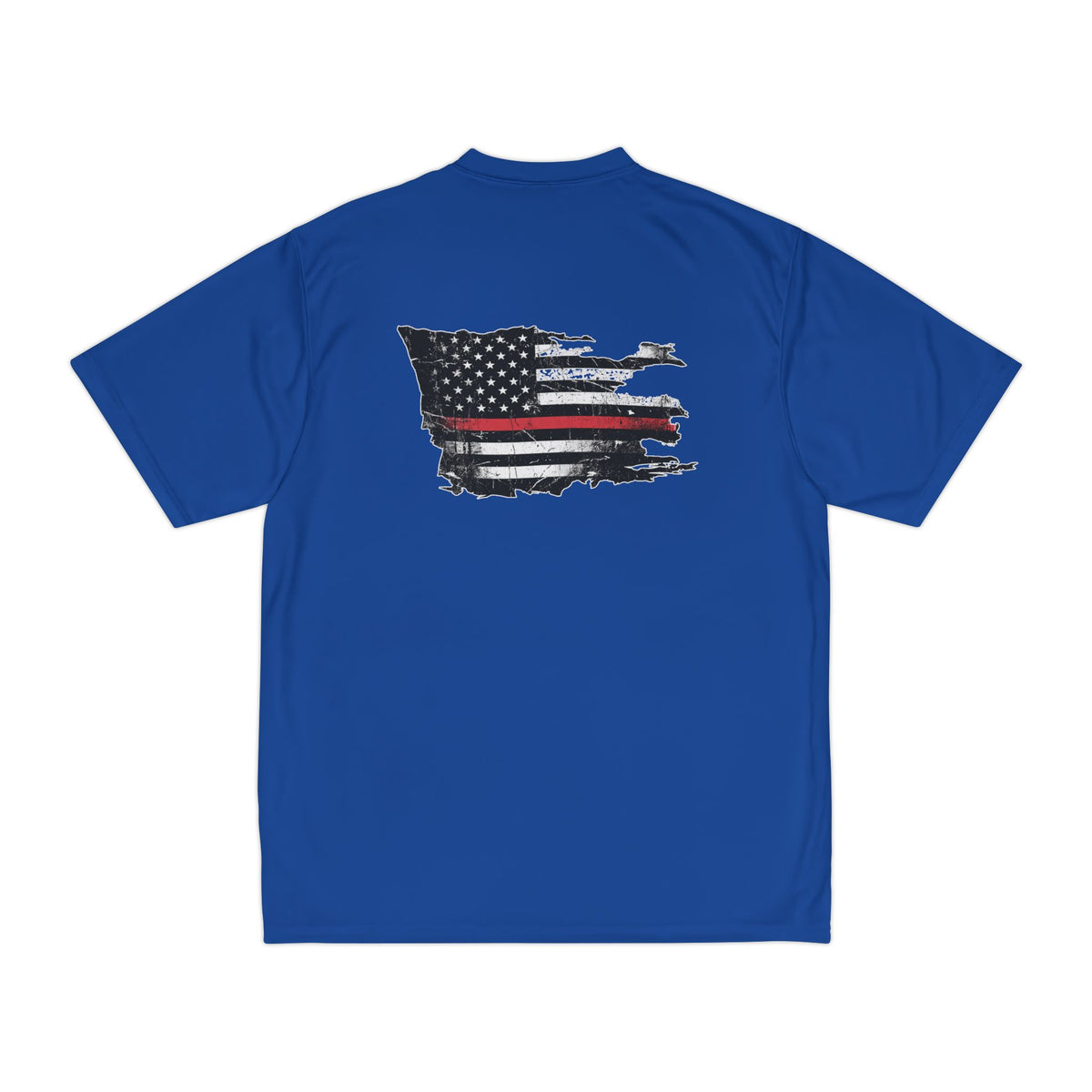 Thin Red Line moisture wicking shirt - funny gym shirt by DoD Fitness