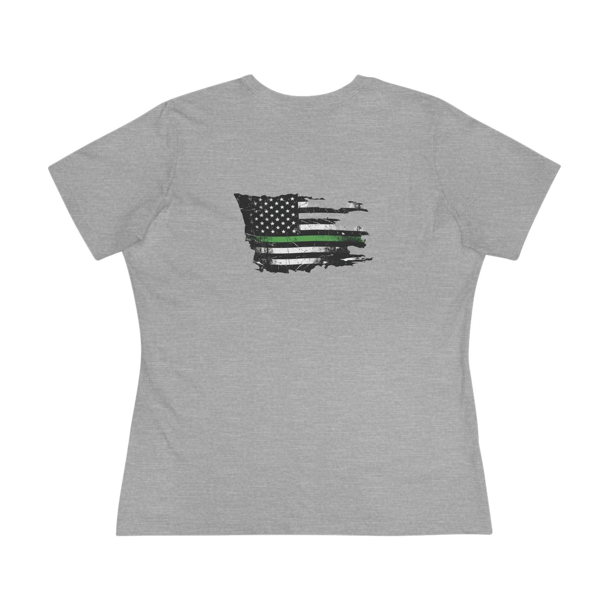 Thin Green Line women's tee - funny gym shirt by DoD Fitness
