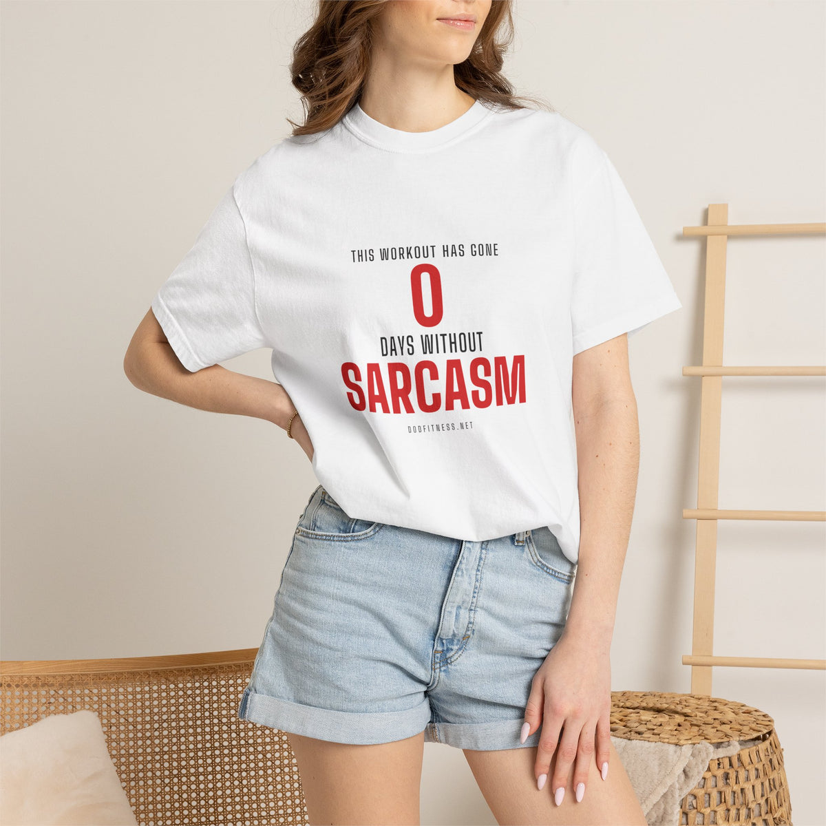 0 Days Sarcasm men's tee - funny gym shirt by DoD Fitness