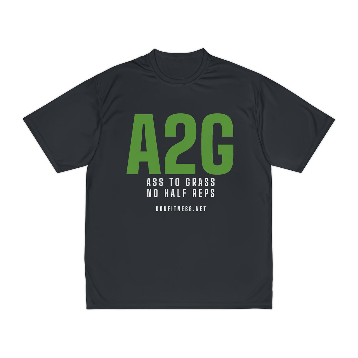 A2G - No Half Reps performance tee - funny gym shirt by DoD Fitness