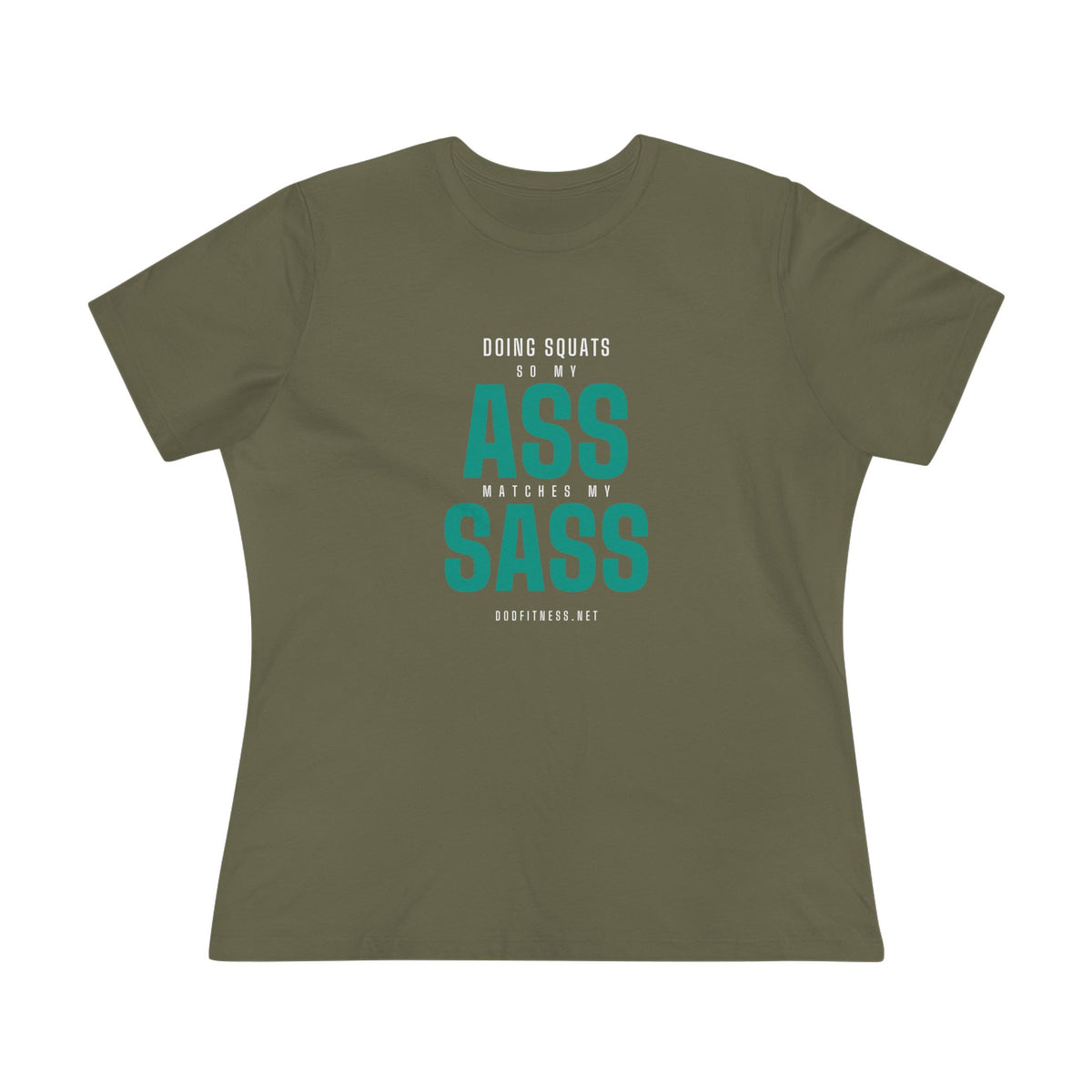 Ass Sass women's tee - funny gym shirt by DoD Fitness