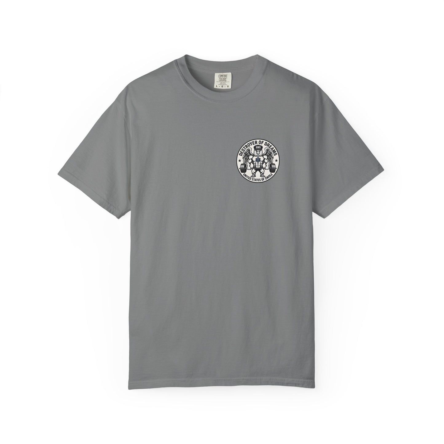 Thin Green Line men's tee in Grey - funny gym shirt by DoD Fitness