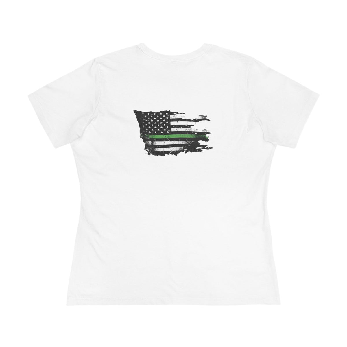 Thin Green Line women's tee - funny gym shirt by DoD Fitness