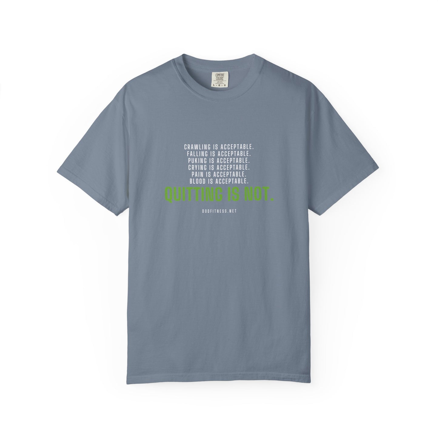 DoD Fitness - Quitting Is Not Men's Tee