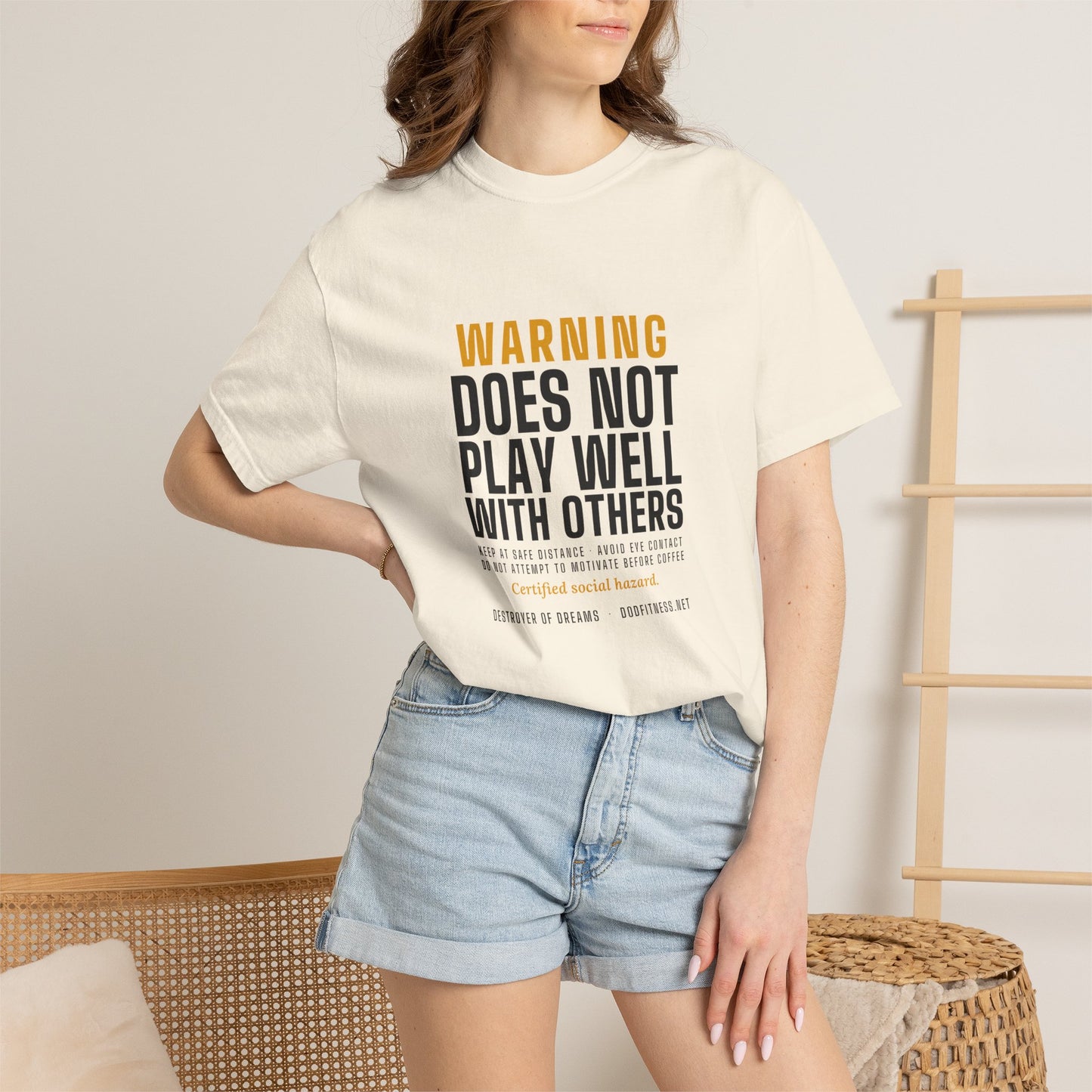 DoD Fitness - Warning Label Men's Tee