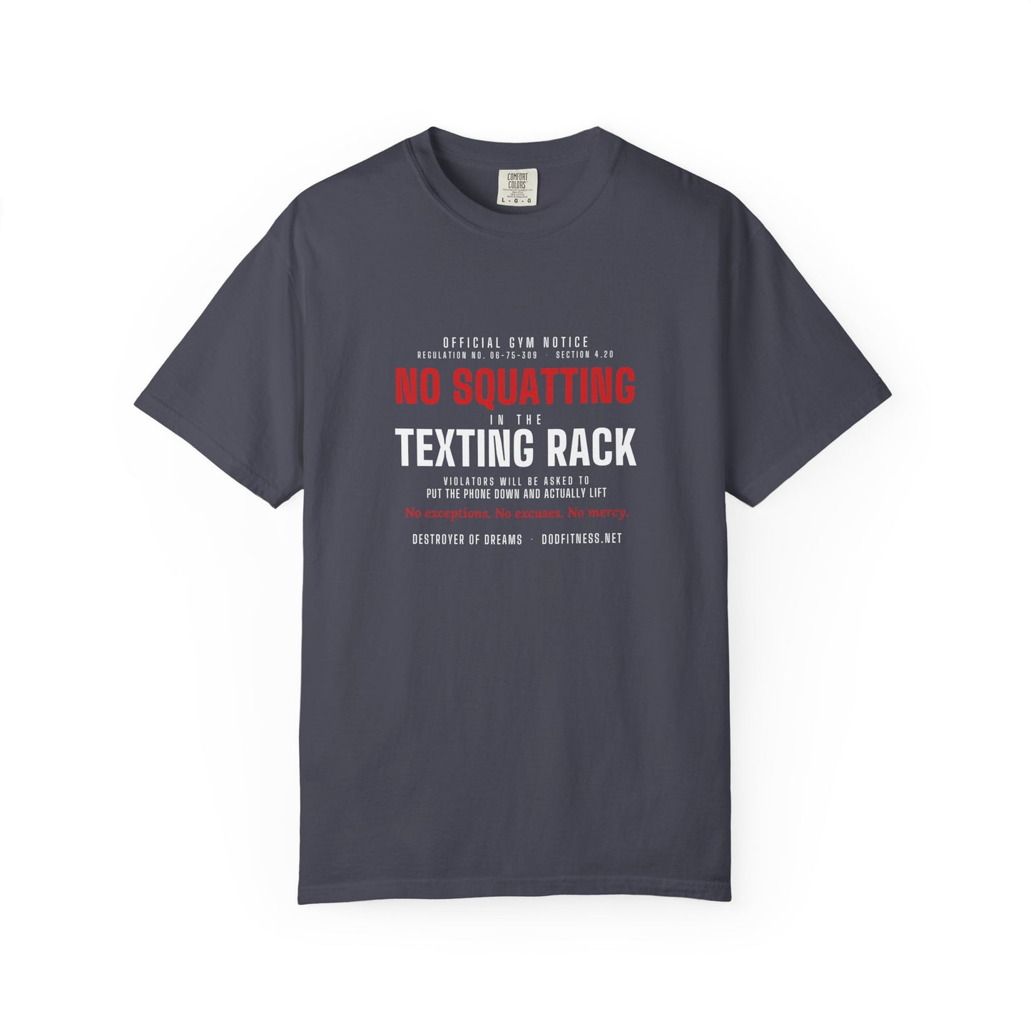 DoD Fitness - No Squatting Texting Rack Men's Tee