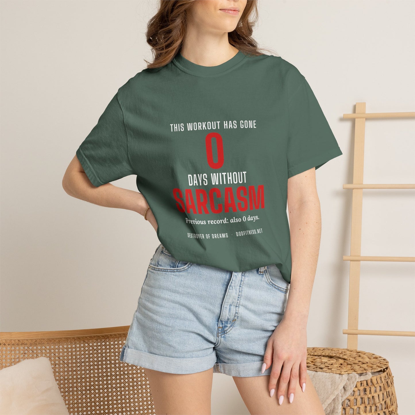 DoD Fitness - 0 Days Sarcasm Men's Tee