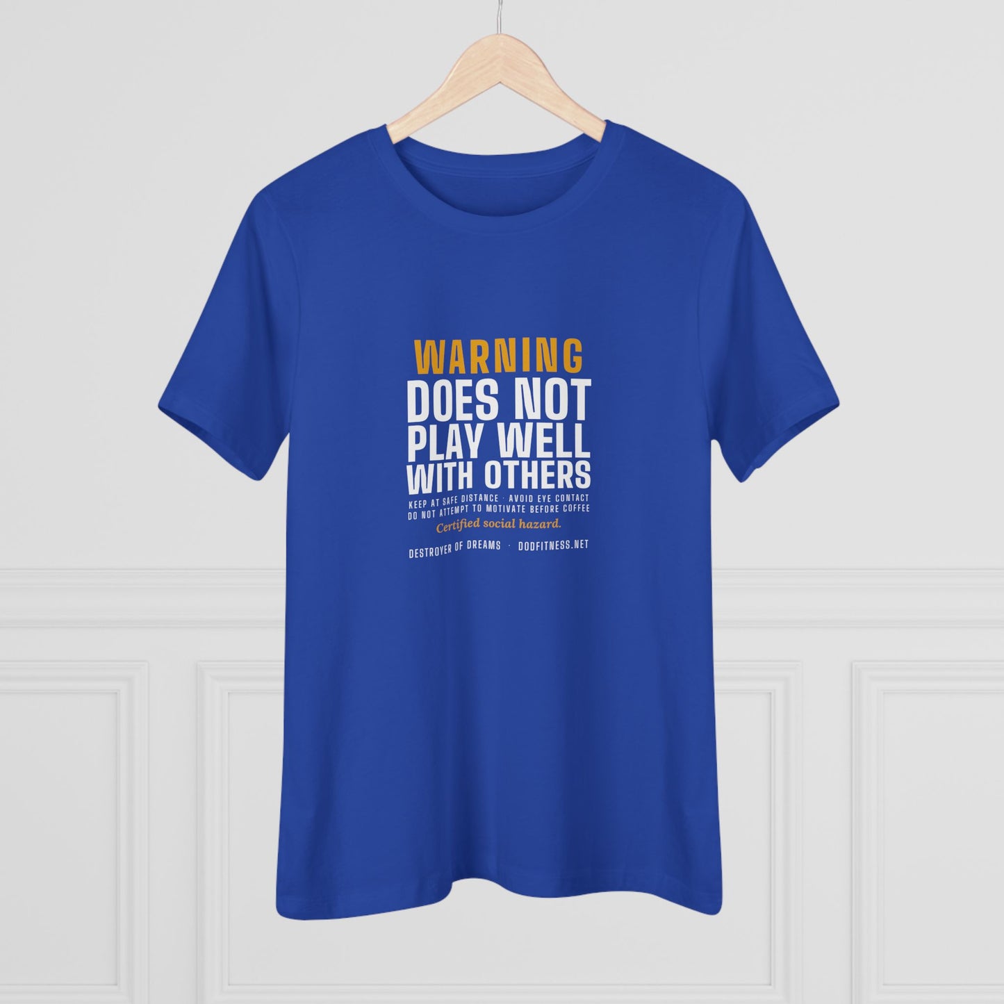 DoD Fitness - Warning Label Women's Tee