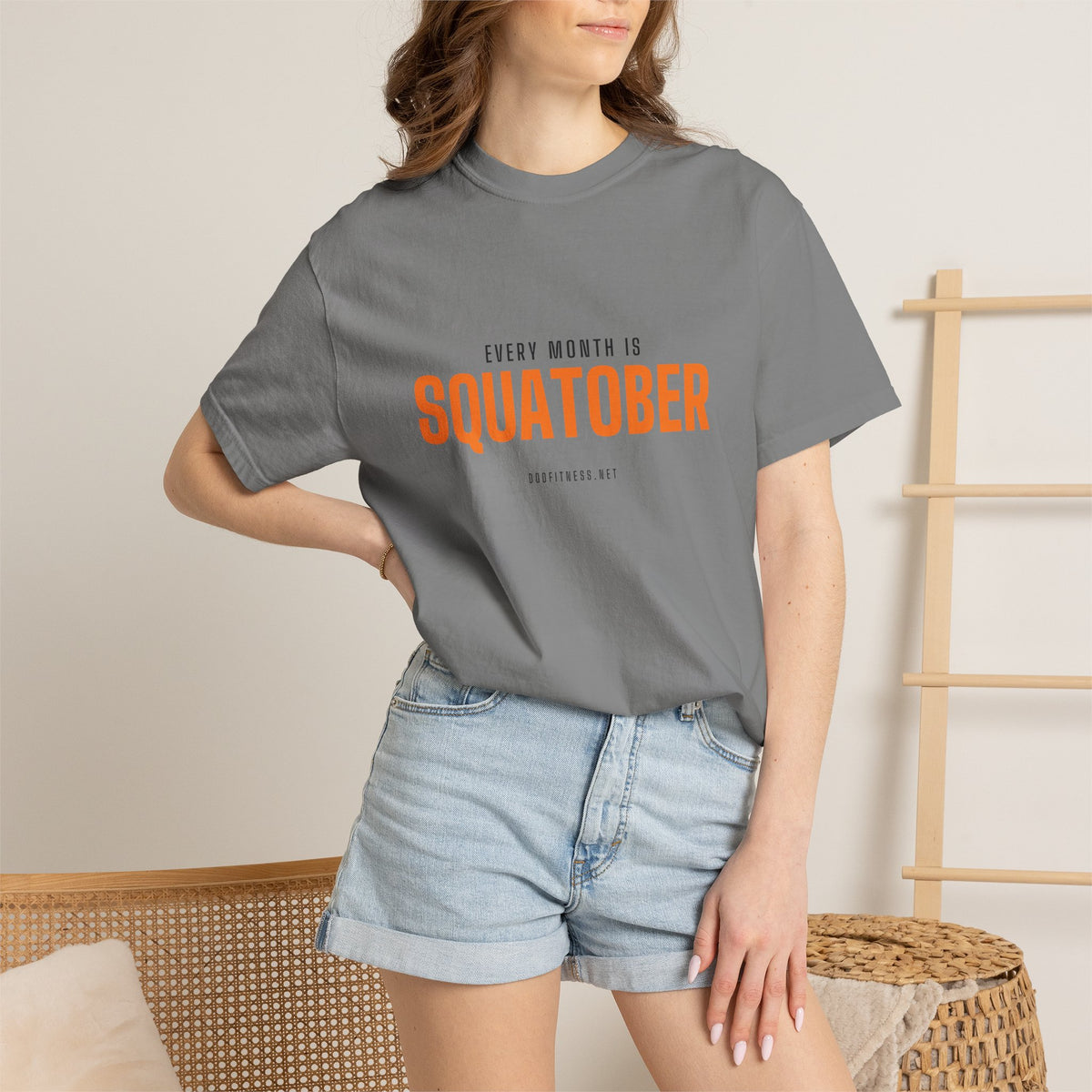 Squatober men's tee - funny gym shirt by DoD Fitness