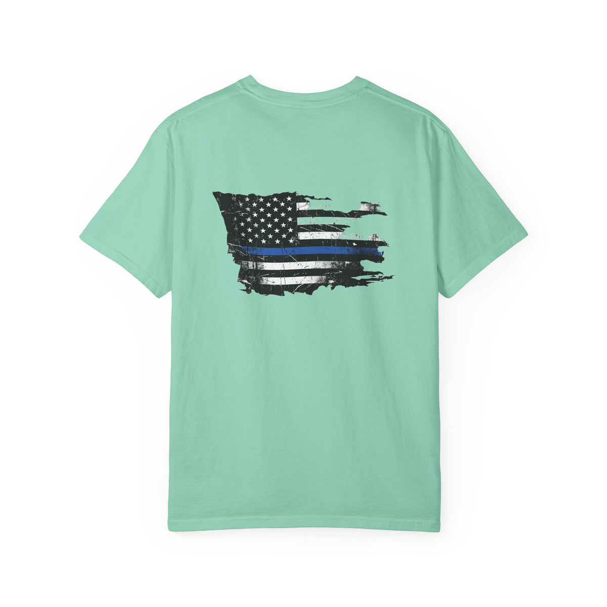 Thin Blue Line men's tee - funny gym shirt by DoD Fitness