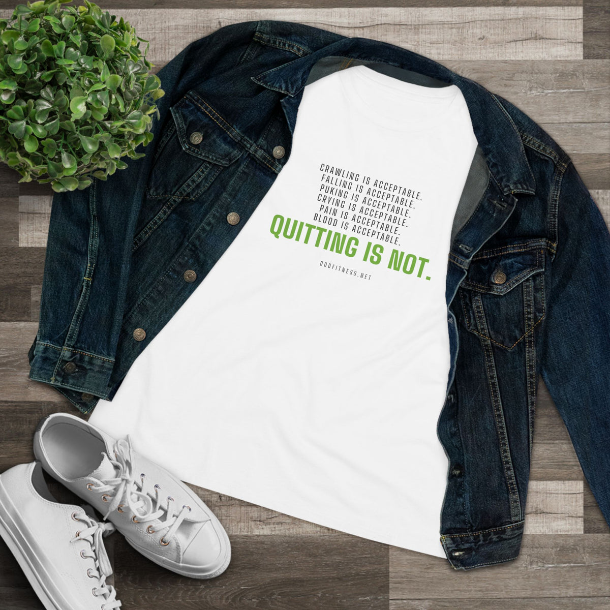 DoD Fitness - Quitting Is Not Women's Tee