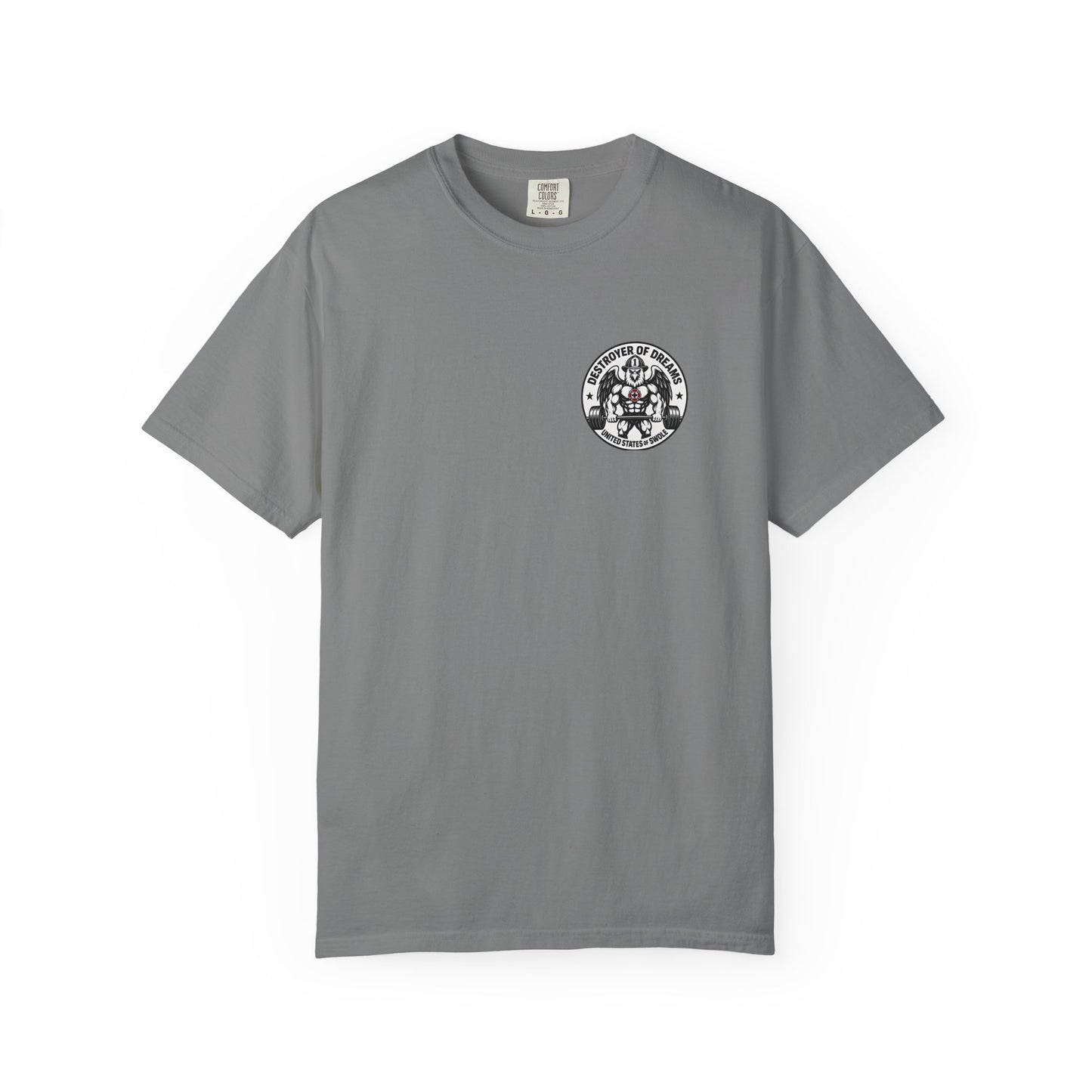 Thin Red Line men's tee in Grey - funny gym shirt by DoD Fitness
