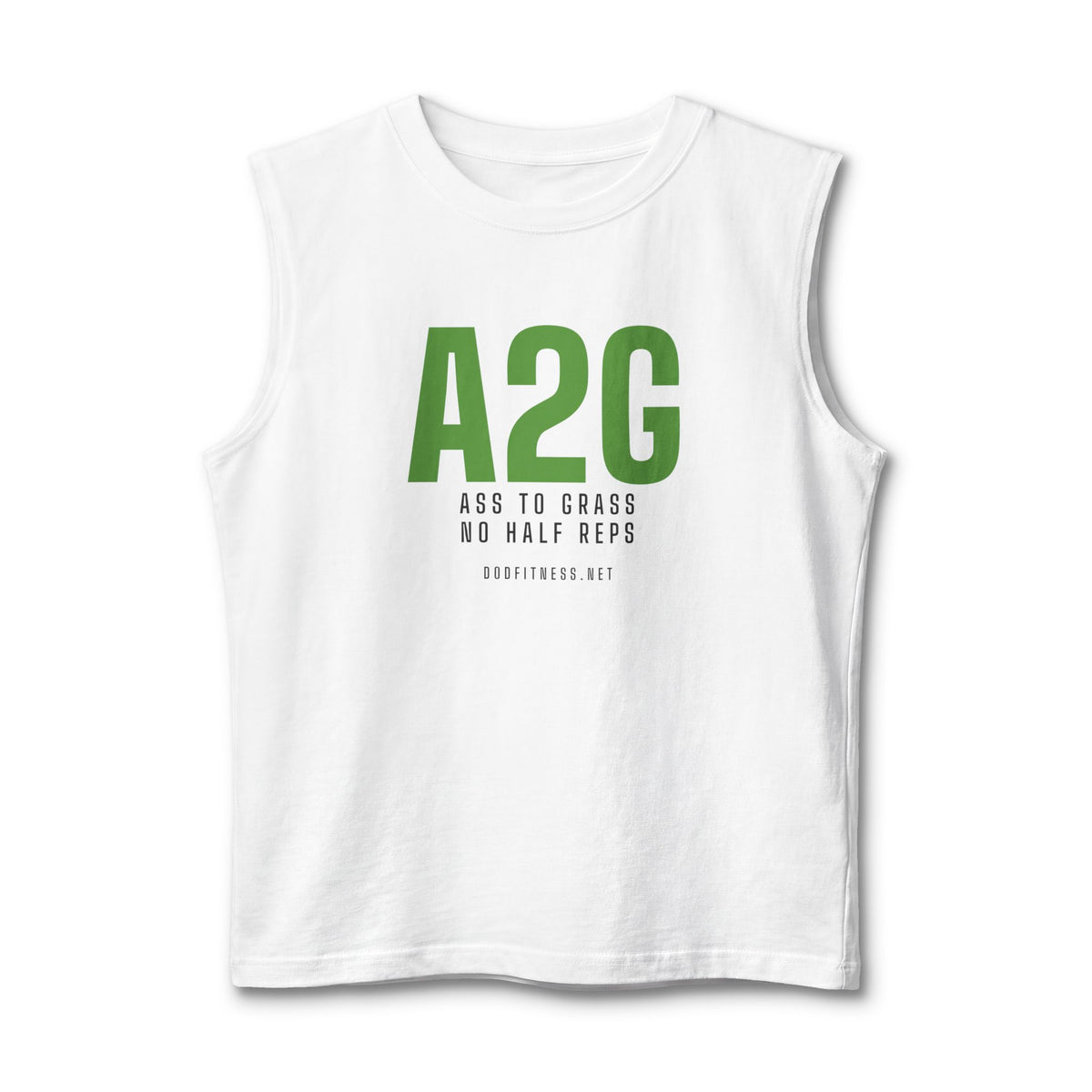 A2G - No Half Reps stringer tank - funny gym tank by DoD Fitness