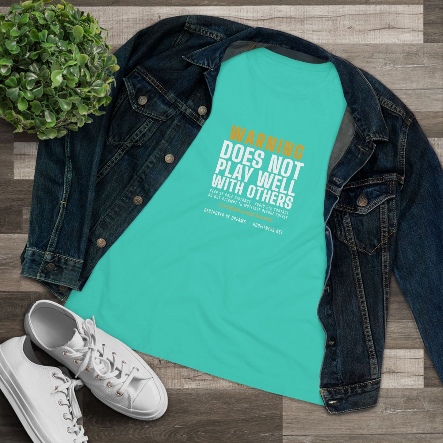 DoD Fitness - Warning Label Women's Tee