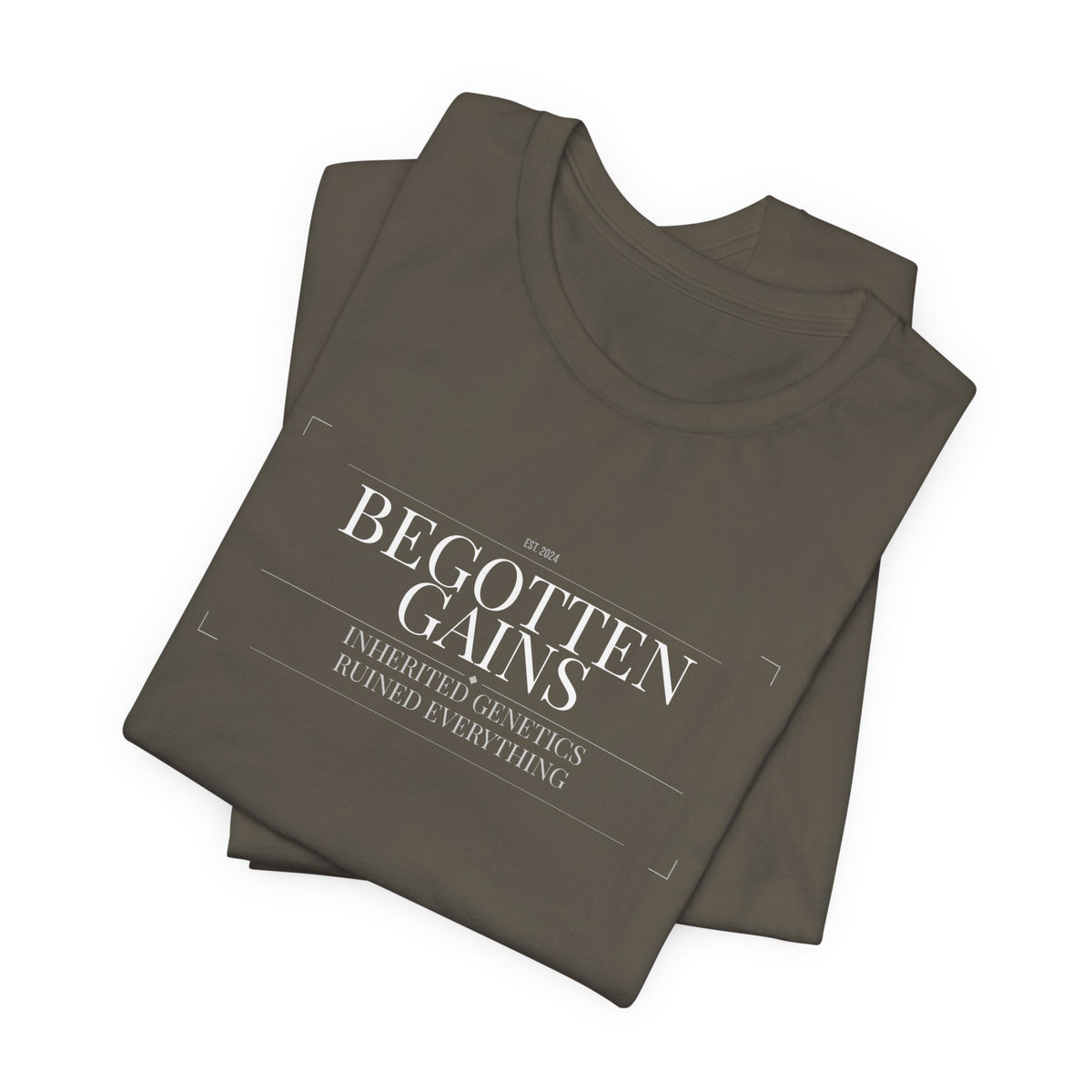Begotten Gains - Iron Devotion men's tee - funny gym shirt by DoD Fitness
