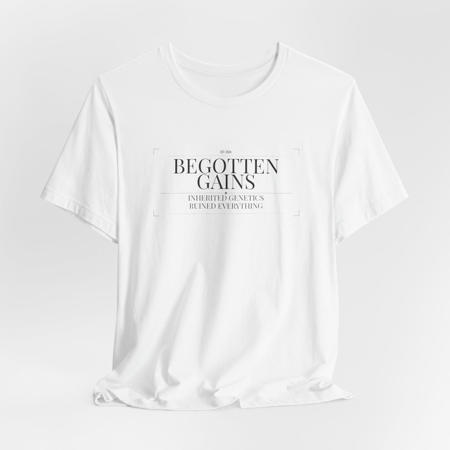 Begotten Gains - Iron Devotion men's tee - funny gym shirt by DoD Fitness