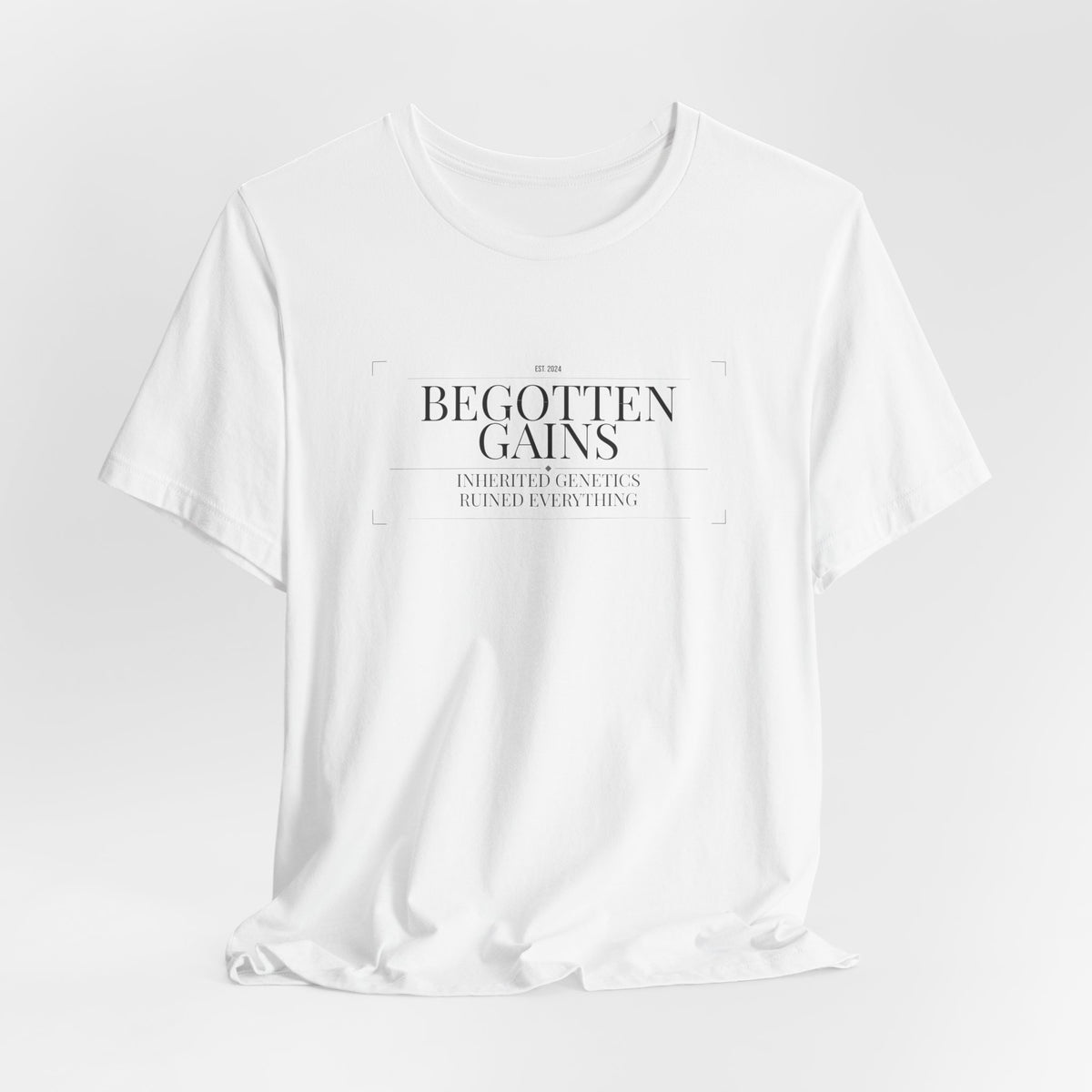 Begotten Gains - Iron Devotion men's tee - funny gym shirt by DoD Fitness