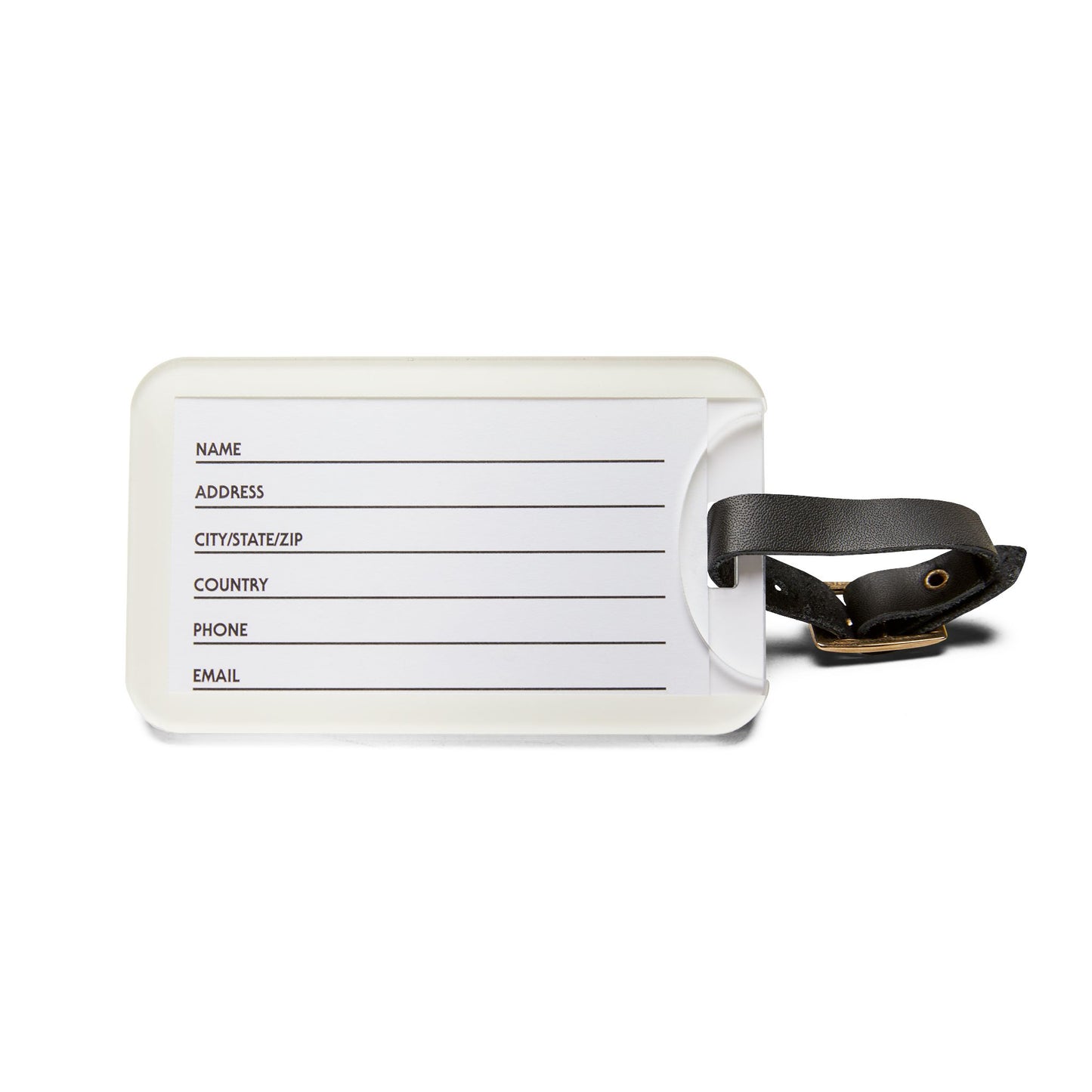 Luggage Tag — "I Pick Up Heavy Things and Put Them Down" Fitness Travel ID