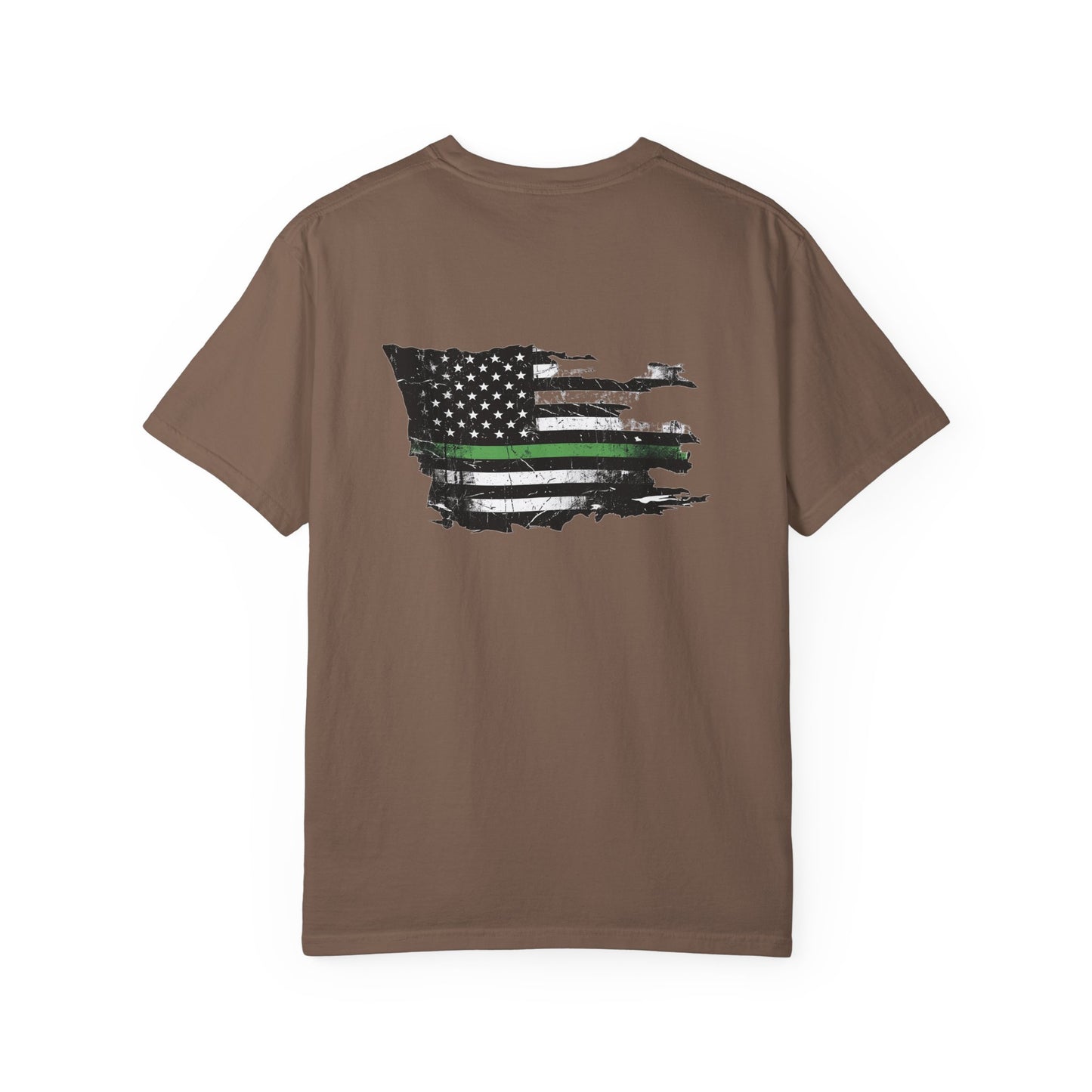 Thin Green Line men's tee - funny gym shirt by DoD Fitness