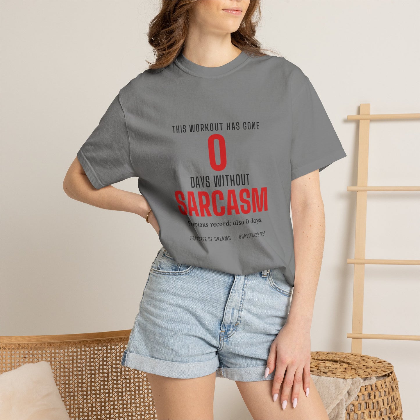 DoD Fitness - 0 Days Sarcasm Men's Tee