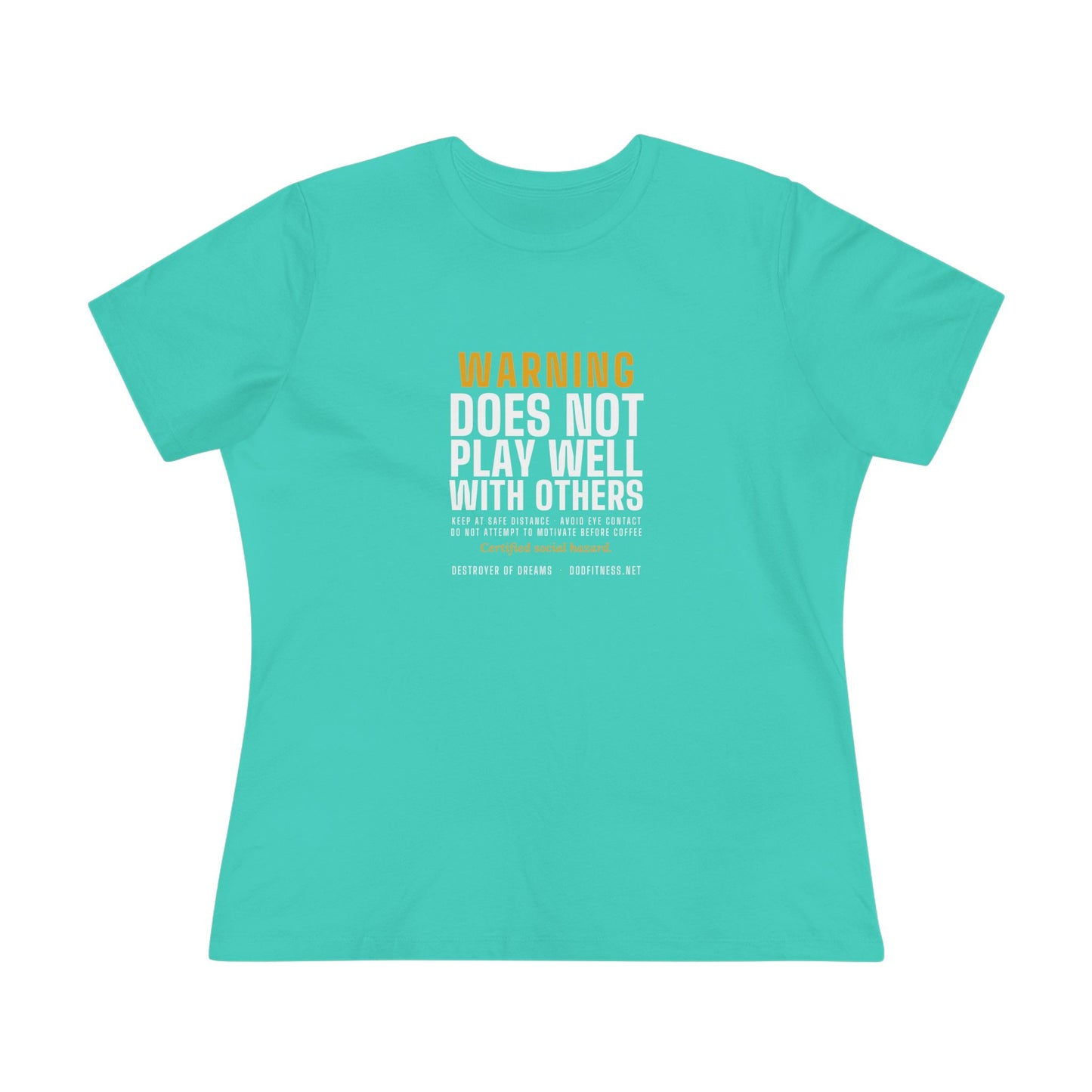 DoD Fitness - Warning Label Women's Tee