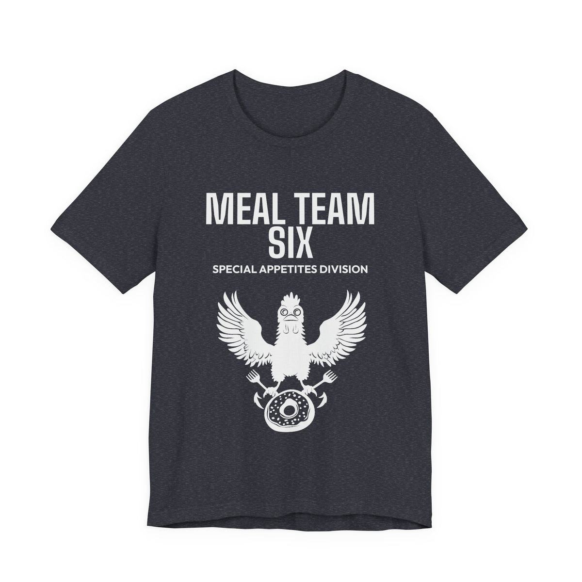 Meal Team Six tee in Heather Navy - funny gym shirt by DoD Fitness