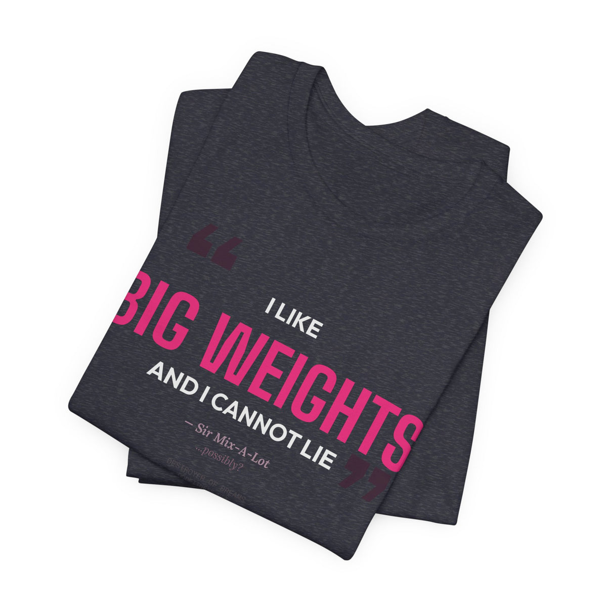 Big Weights men's tee - funny gym shirt by DoD Fitness
