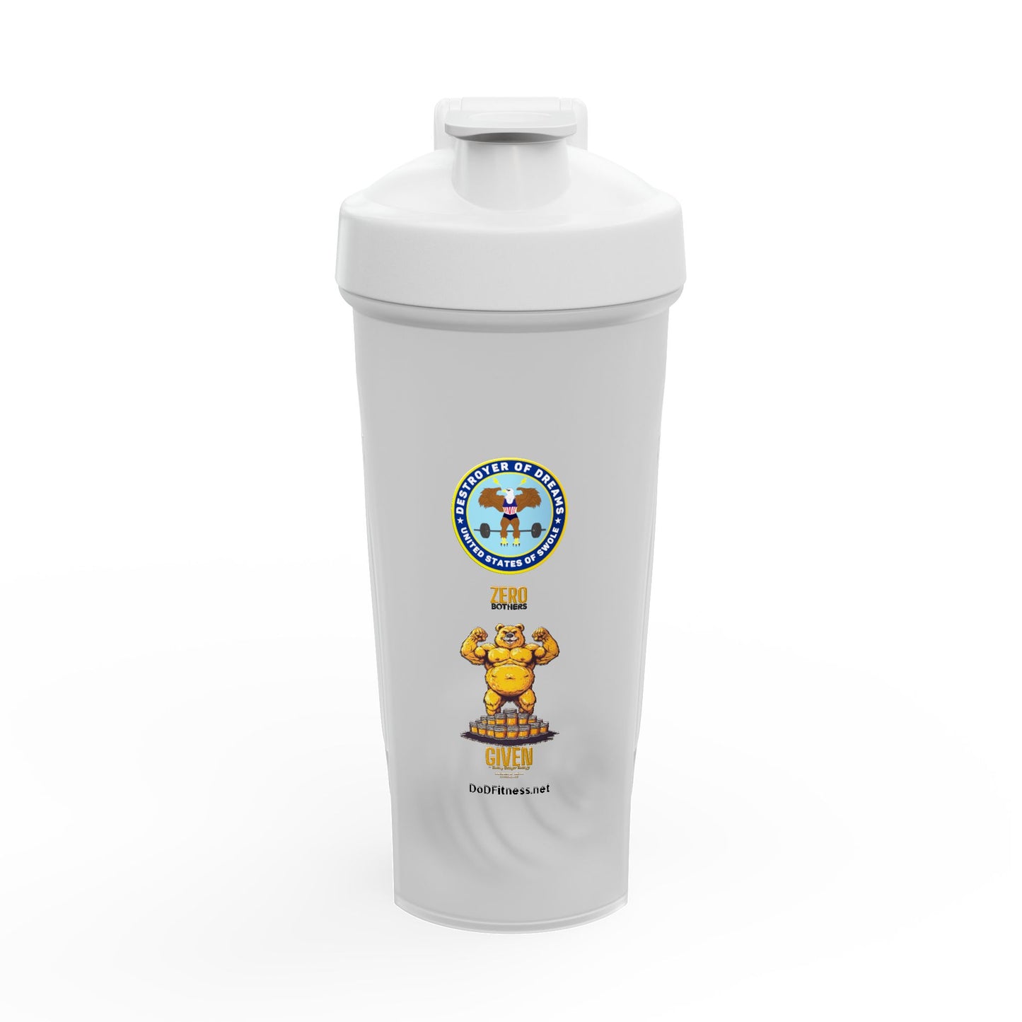 Zero Bothers Protein Shaker Bottle – Fitness Gym Blender Bottle