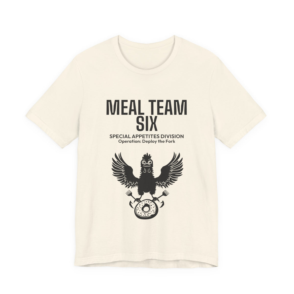 MEAL Team 6 - Deploy the Fork men's tee in Natural - funny gym shirt by DoD Fitness