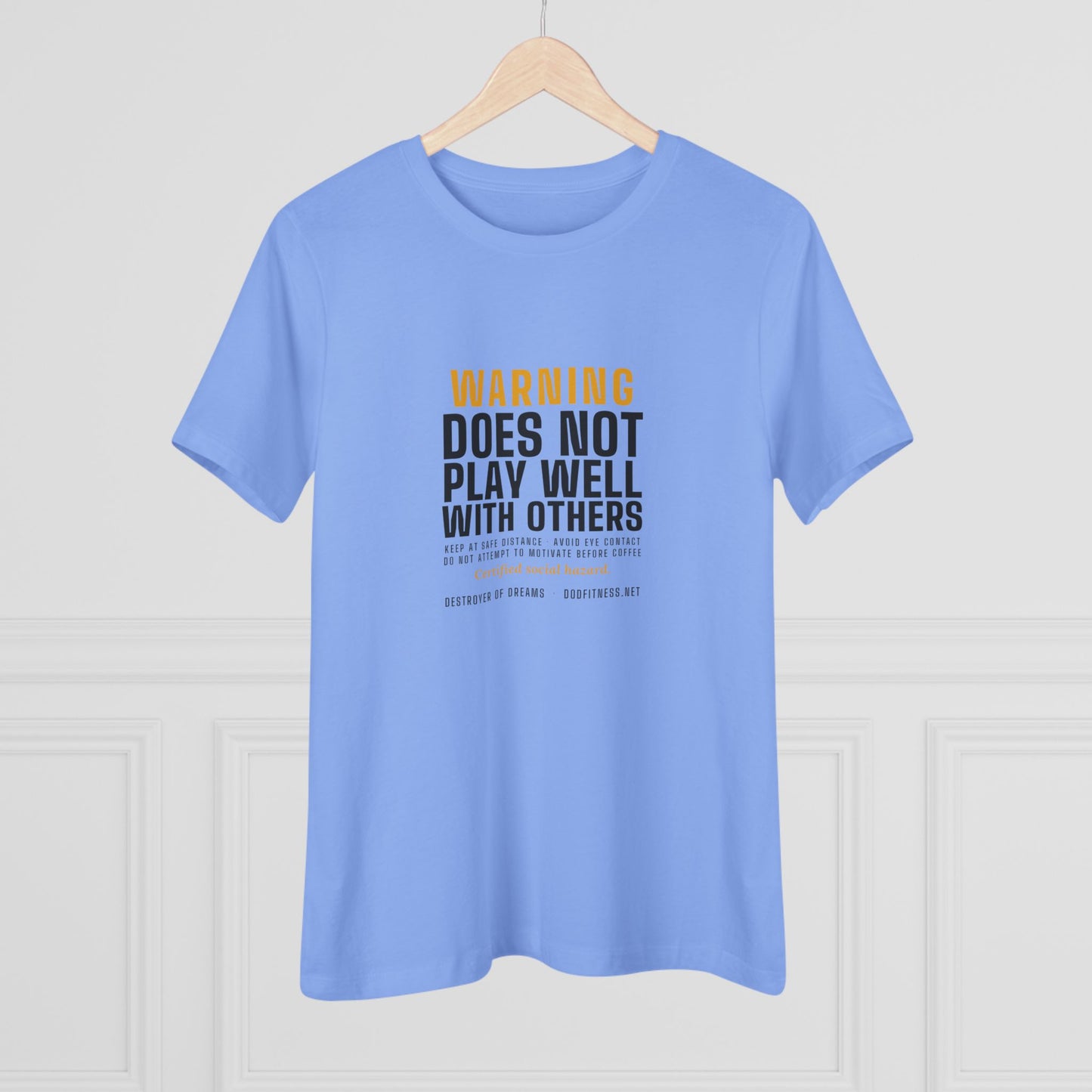 DoD Fitness - Warning Label Women's Tee