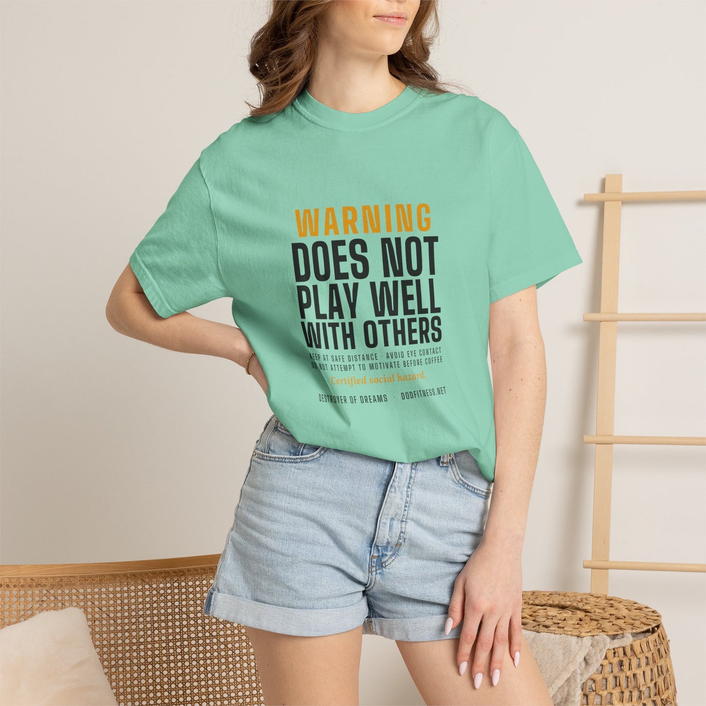 DoD Fitness - Warning Label Men's Tee